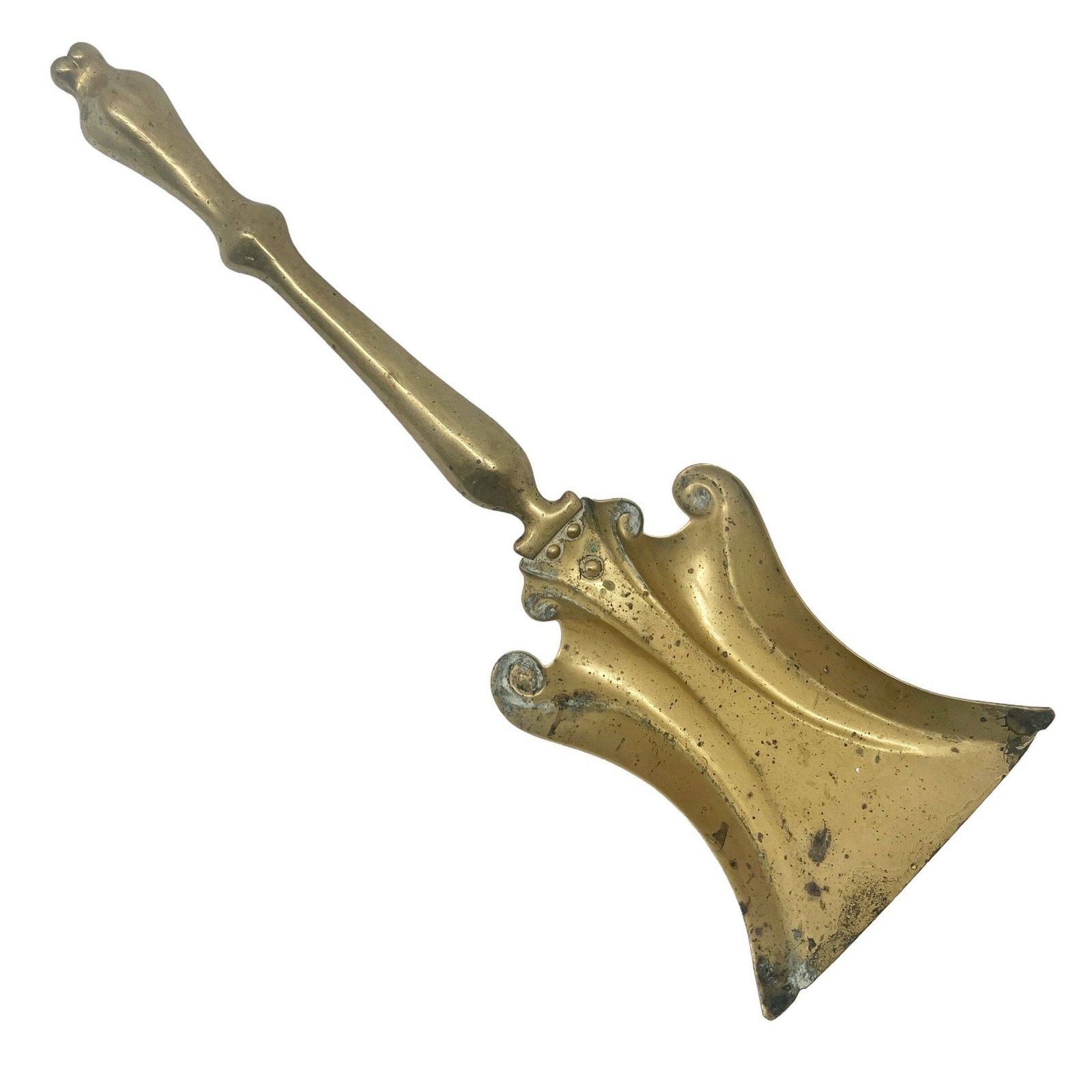 Antique Art Nouveau Brass Shovel   C1900   Fireplace   Home Decor