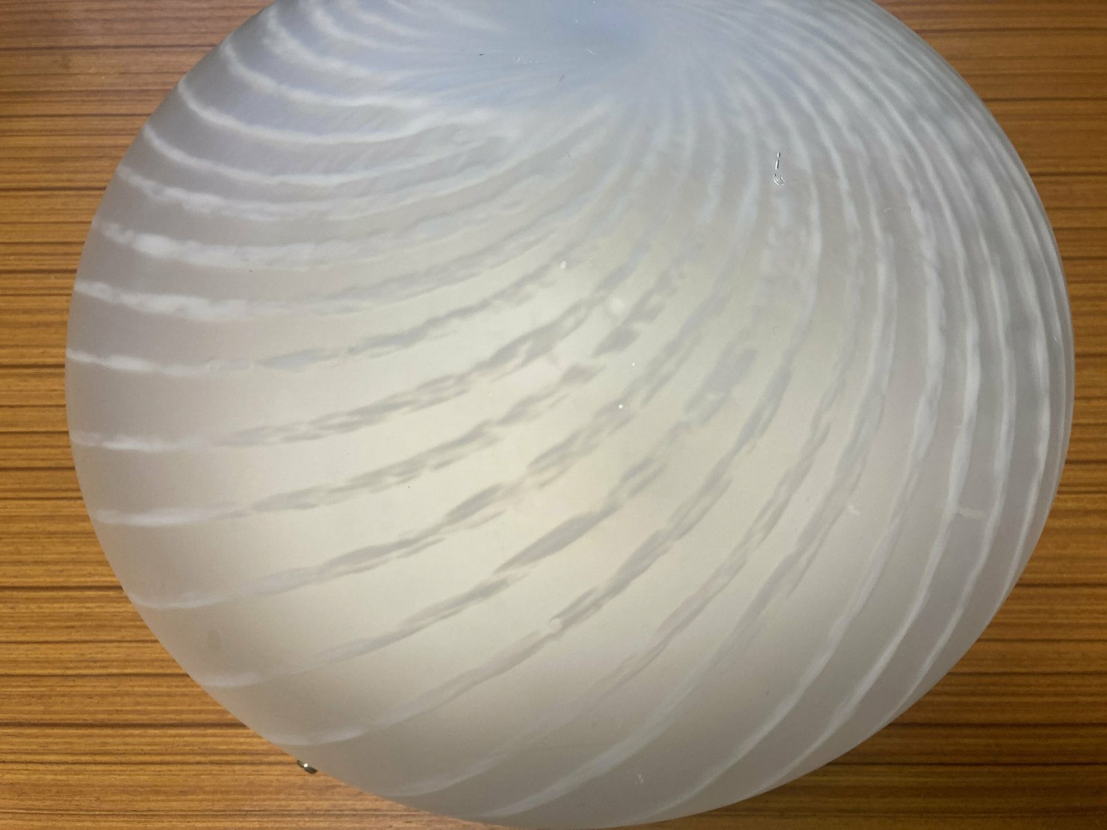 photo for sale Vintage Swivel Murano Glass Wall Lamp / Spiral Murano Glass Ceiling Lamp Style/ 1980 Lamp / Vetri Lamp Glass / Made In 80s