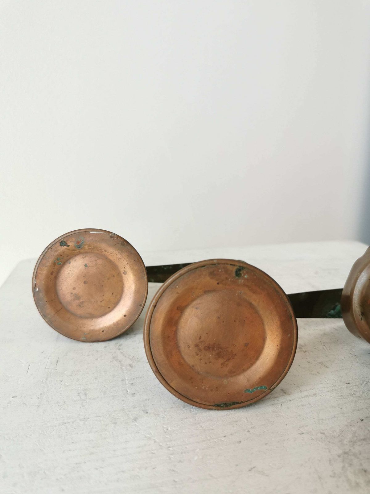 Set Of 3 Vintage Coffee Pots / 1970s Cooper Stove Top Coffee Makers / Turkish Or Bosnian Dzezva photo 77.0