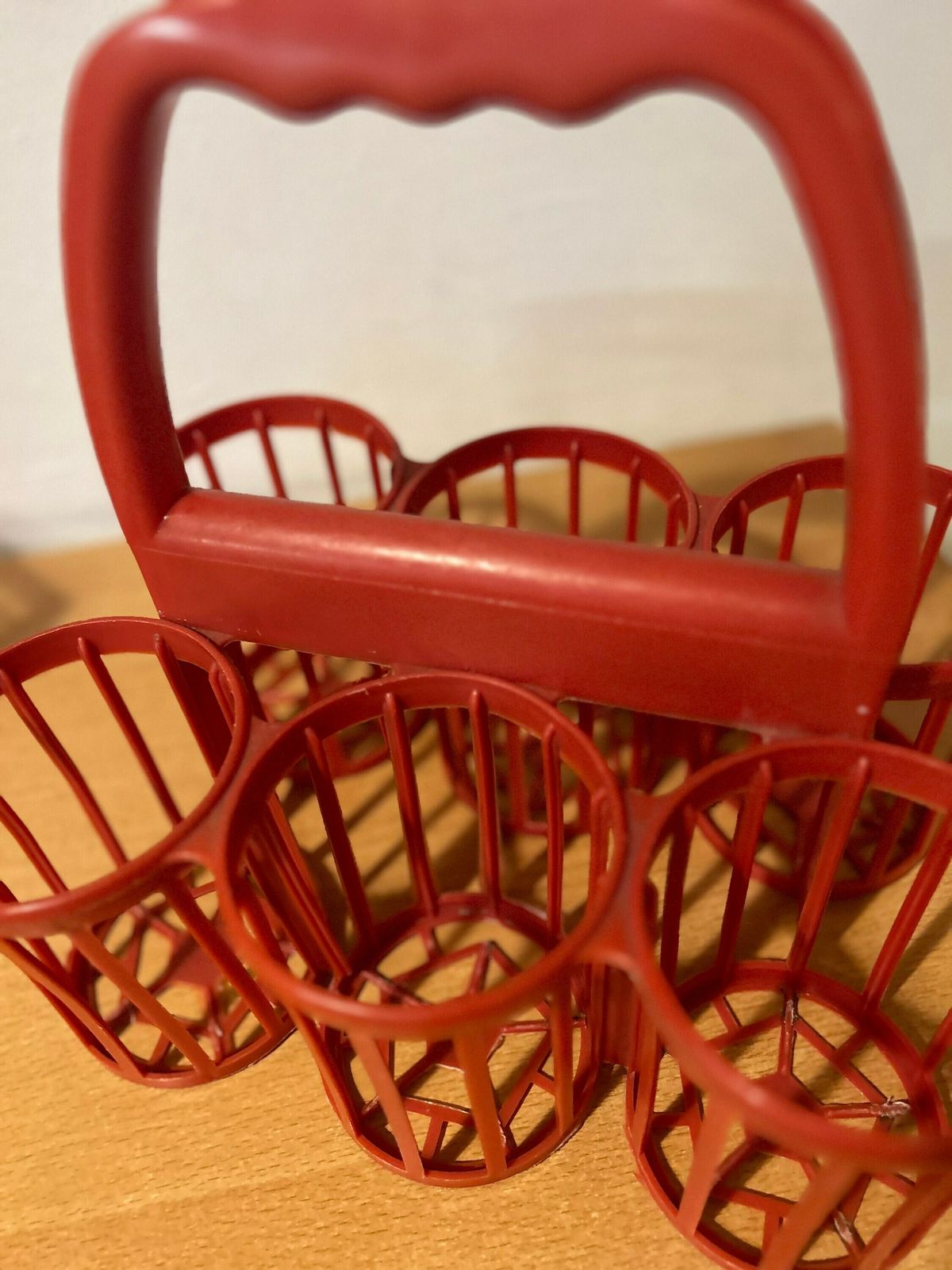 Bottle Rack   Set Of 2 Vintage Orange Plastic Bottle Racks / Milk Bottle Racks / Wine Racks   1970s photo 54.0
