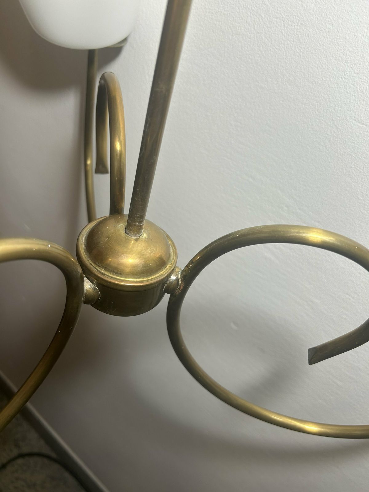 Mid Century Ceiling Lamp / Pendant Light / 1950s /Retro Ceiling Lamp/Hanging Lamp/ Vintage Light/ Vintage Home Decor/Mcm Lamp photo for sale