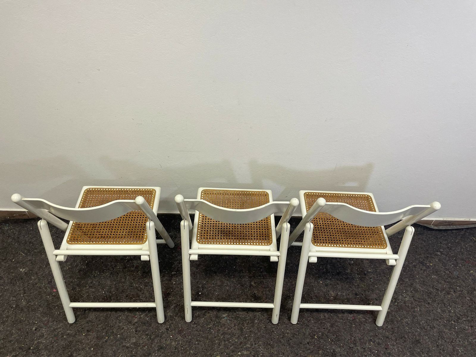 Dining Chairs / Cane Dining Chair / Boho Style / Folding Chairs / Vintage Italian Chairs / Vintage Furniture / Retro Chairs / Minimalist photo for sale