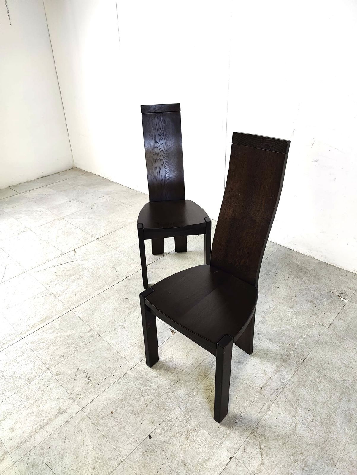 Set Of 8 Dining Chairs By Rob & Dries Van Den Berghe, 1980s photo buy