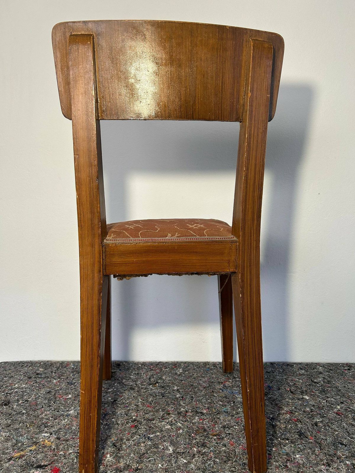 Vintage Dining Chair Wood And Cane, Art Decoo Chair, Mid Century Modern, Retro Wood Chair , Retro Decor , Vintage Decor , Dining Chair photo furniture