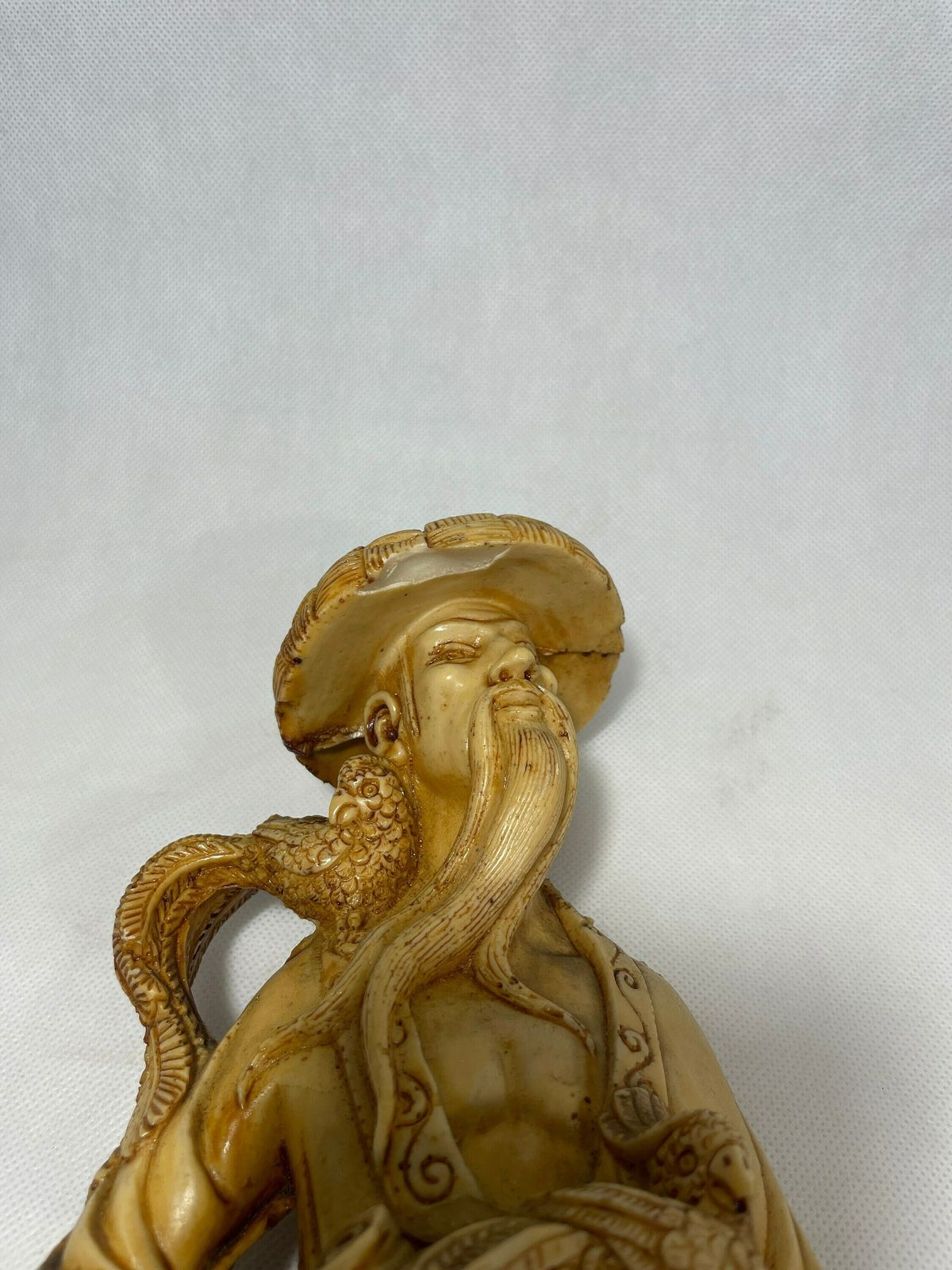 Vintage Chinoiserie Male And Female Statuary Of Good Luck /Vintage Decor/ Vintage Interior/ Asian Art/ Retro Decor photo Art