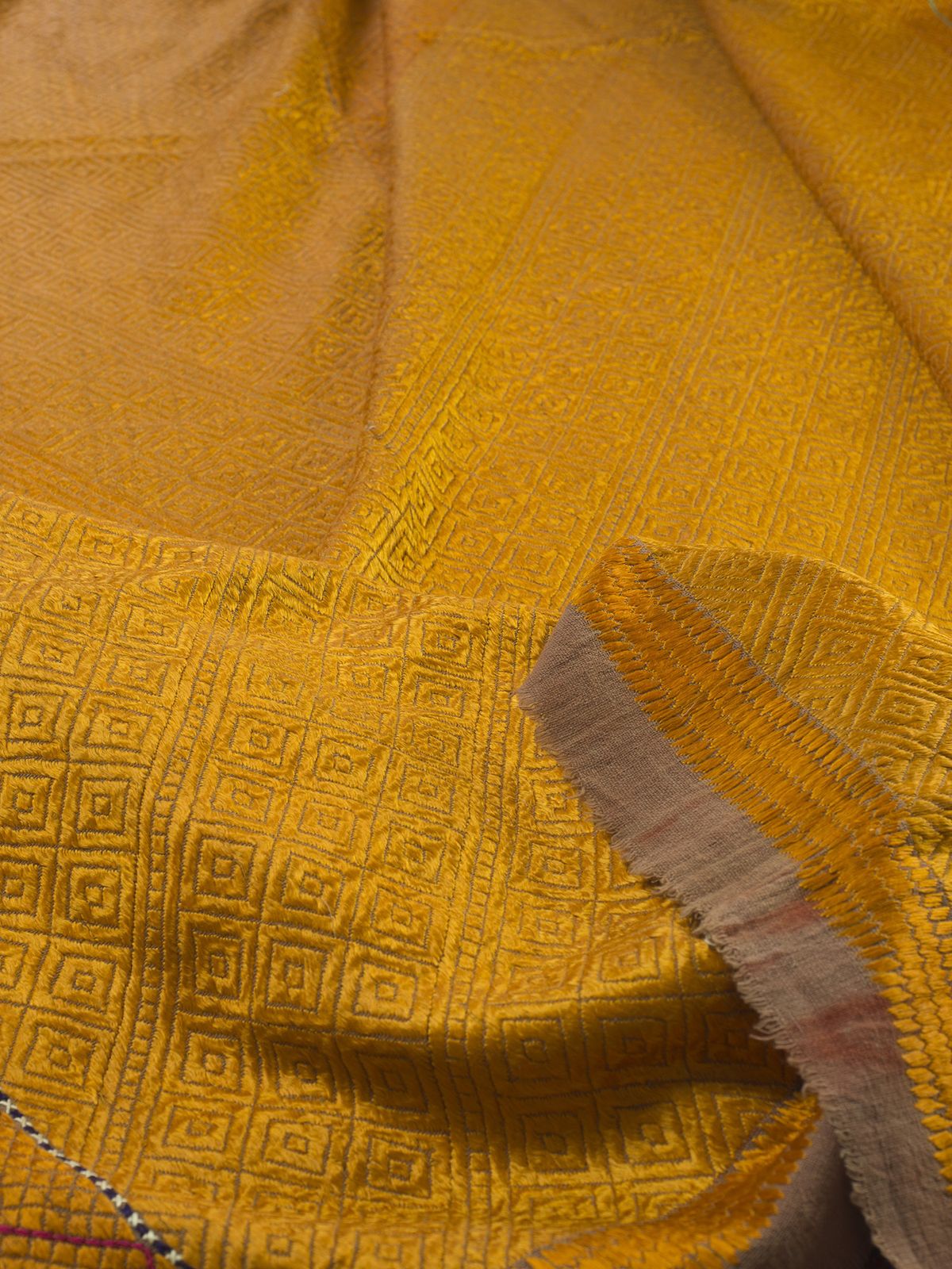 Gold Vari Da Bagh Phulkari Early 20th Century photo buy