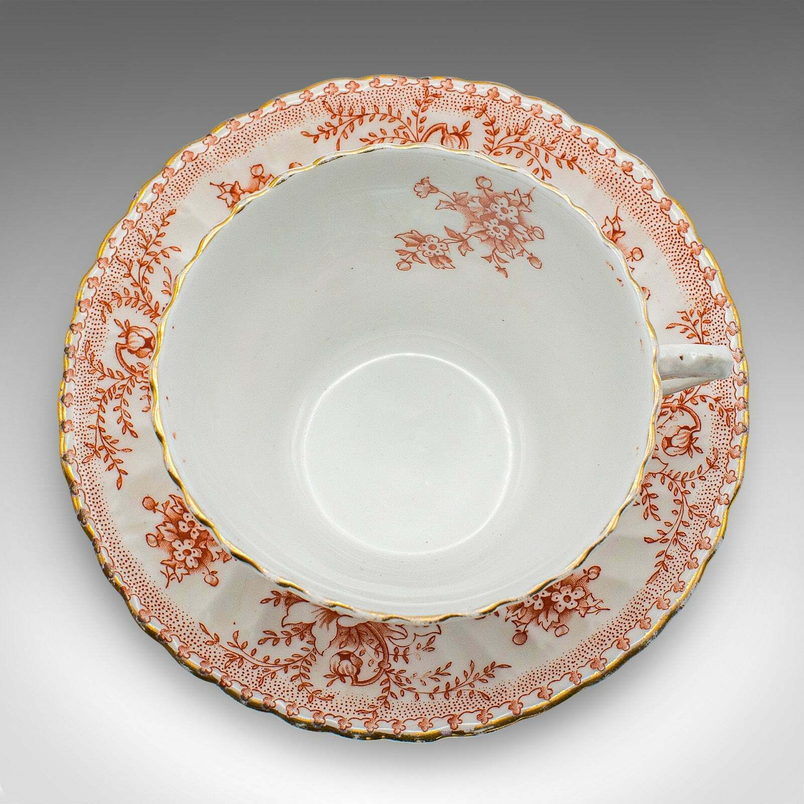 Antique Afternoon Tea Set, English, Bone China, Cup & Saucer, Plate, Victorian photo buy