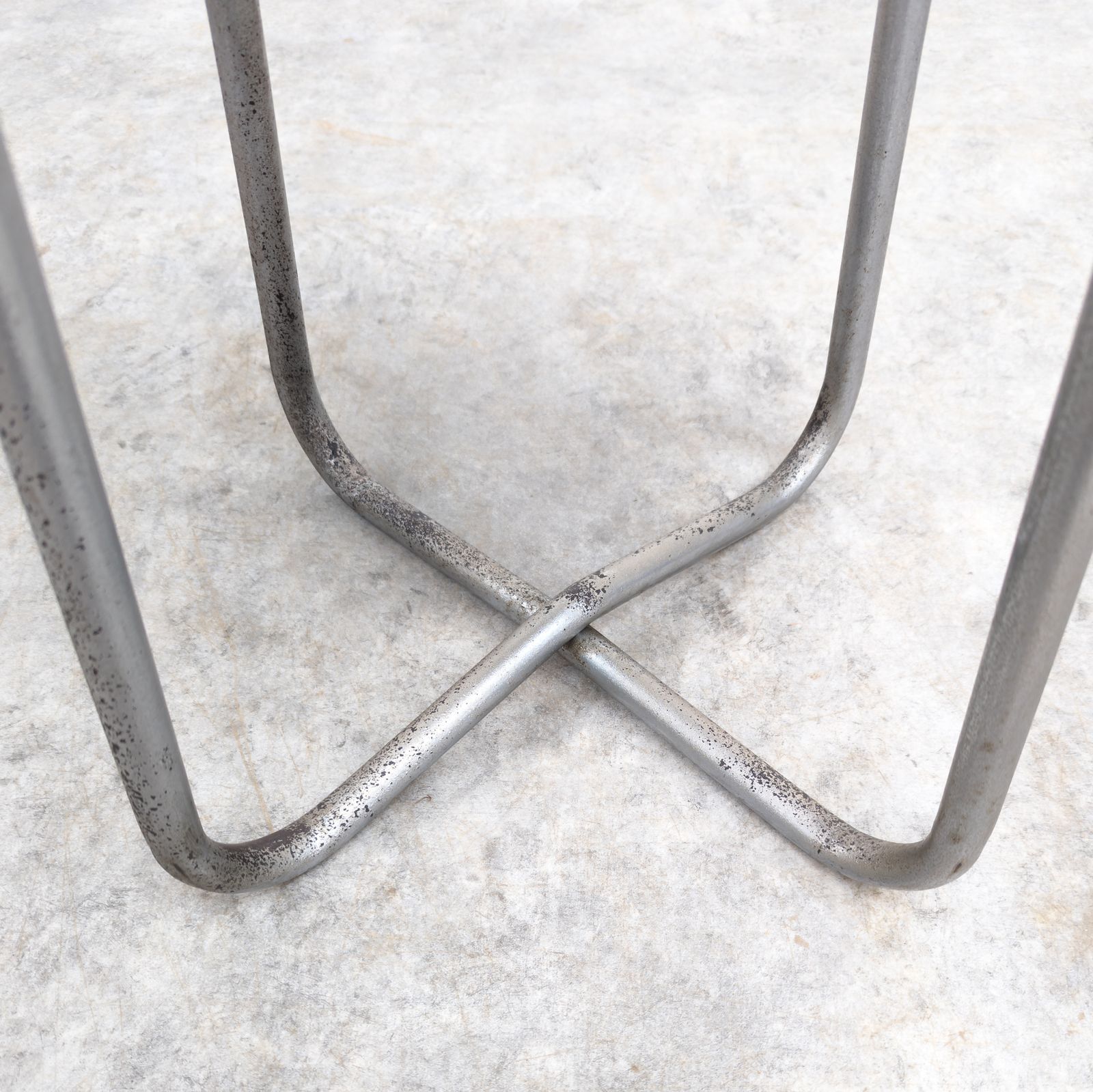 Bauhaus Tubular Steel Hocker By Karel Ort For Gottwald photo Furniture