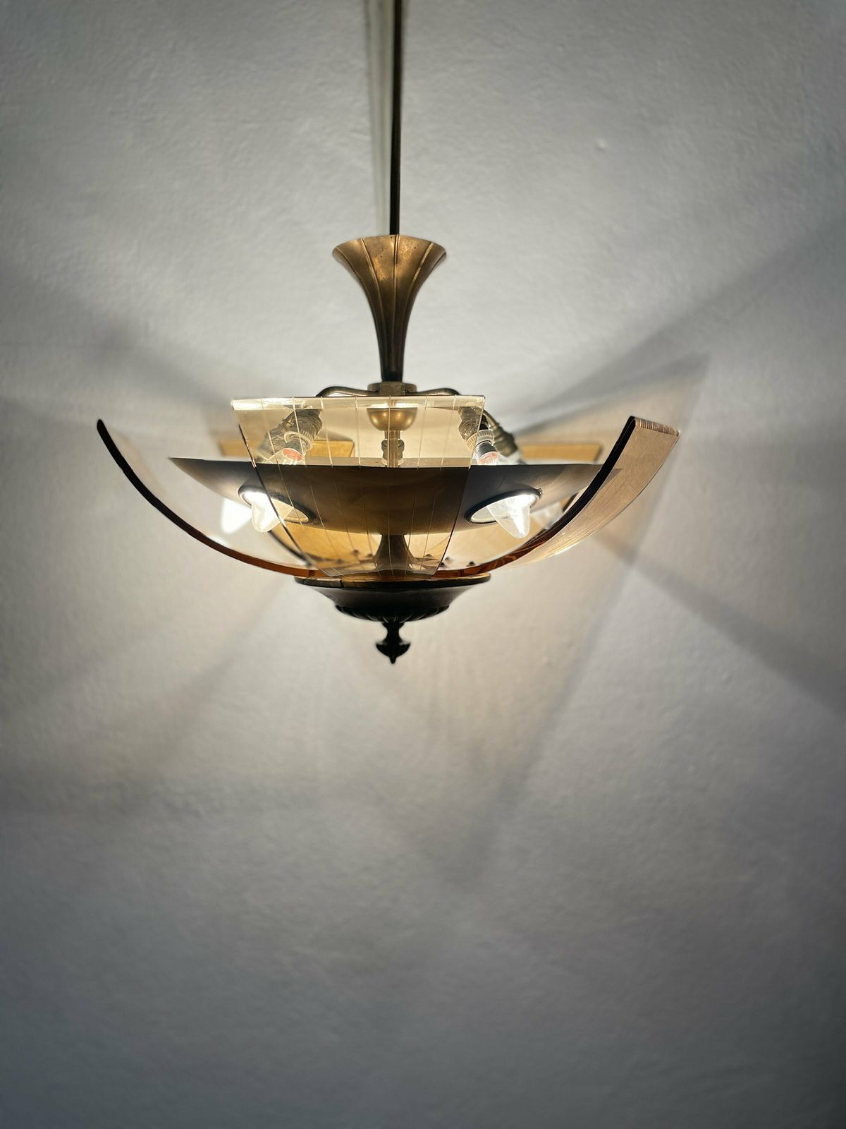 Art Deco Chandelier From 1940 , Antique Chandelier , Vintage Chandelier , Vintage Lightning , Vintage Home Decor, Antique Decor photo buy