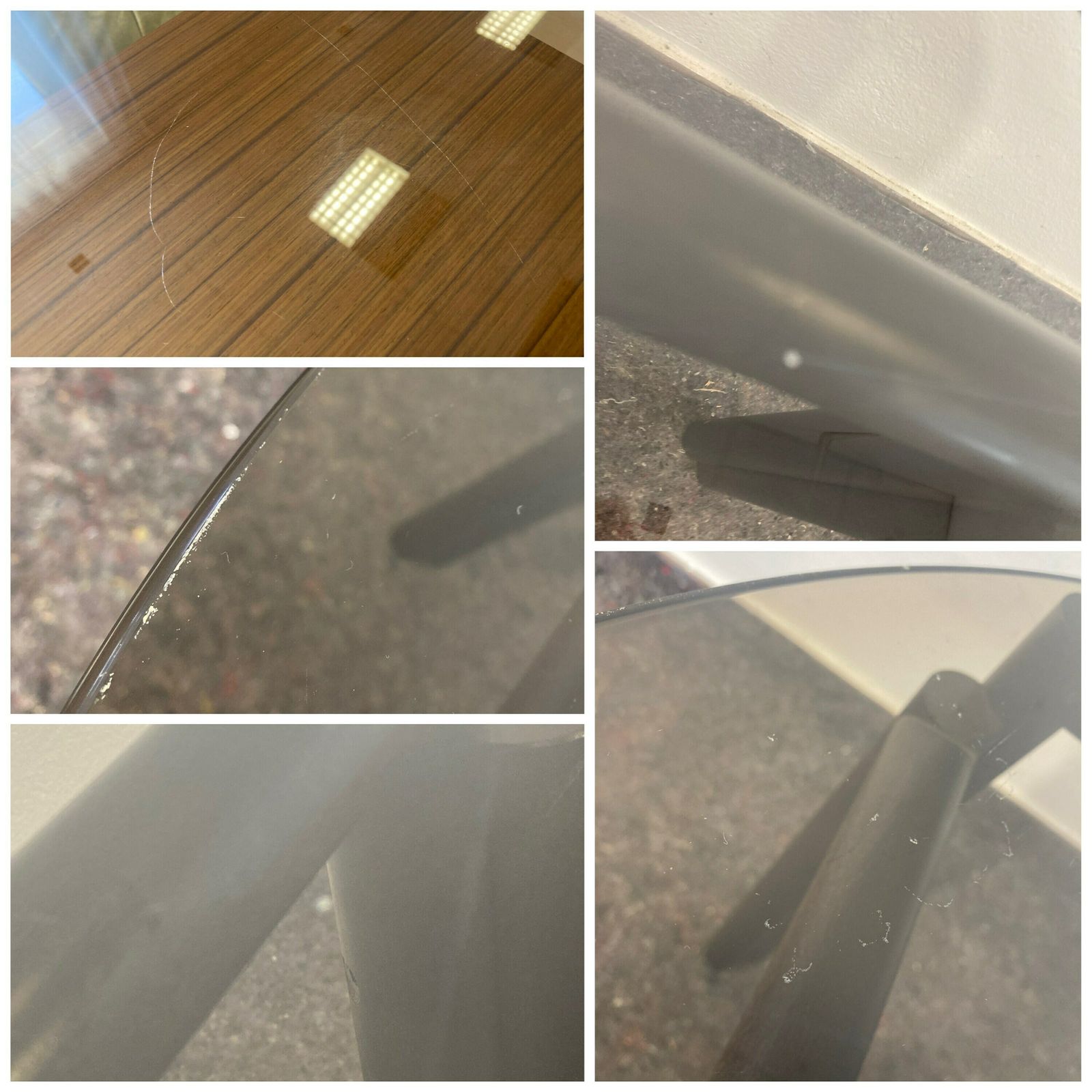 Rare Mid Century Coffee Table / Vintage Furniture /Retro Table /Living Room Table /Pop Art/Wood Smoked Glass / White/Round Table / Furniture photo for sale