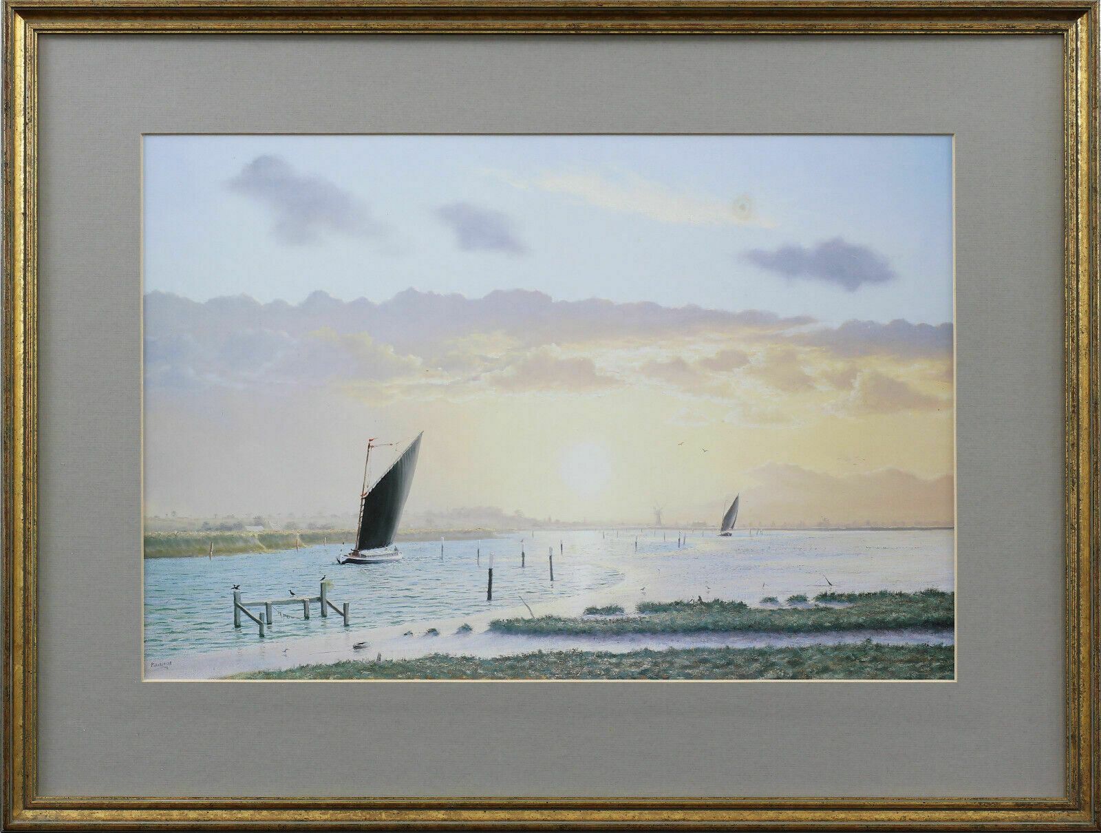 3 Prints Of Norfolk Wherries By Peter Bearman. photo furniture