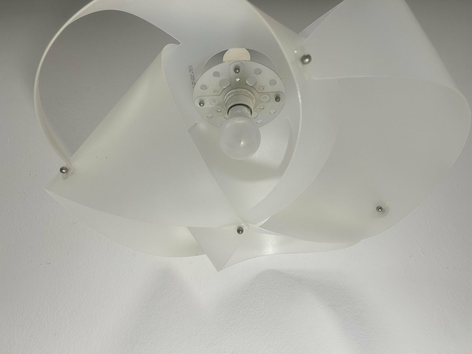 Vintage Lamp Foulard Sp Designer Lamp Elika By Samuel Parker / Minimalist Italian Post Modern Design / Origami Lamp photo 116.0