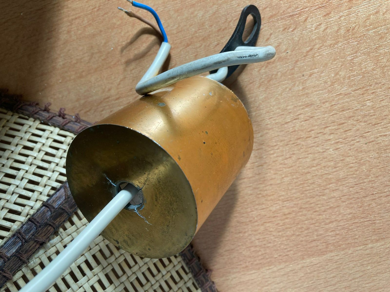Vintage Cane Pendant70's/ Retro /Unique Ceiling/Bentwood Rattan Hanging /Vintage Decor/Accent Lamp/Boho Lamp photo 154.0
