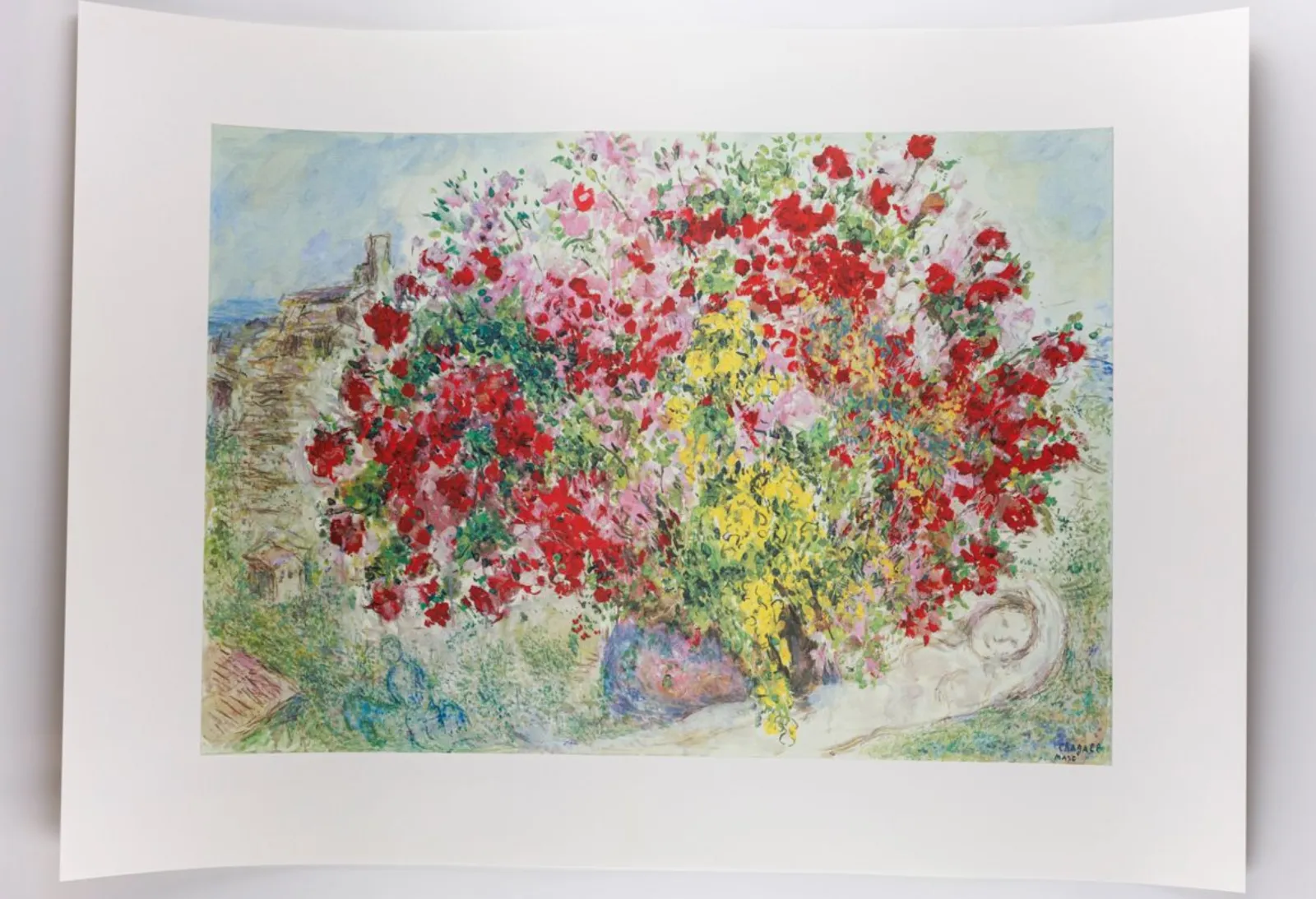 Marc Chagall Lovely Offset Official Reproduction Les Jardins De Saint Paul 2000