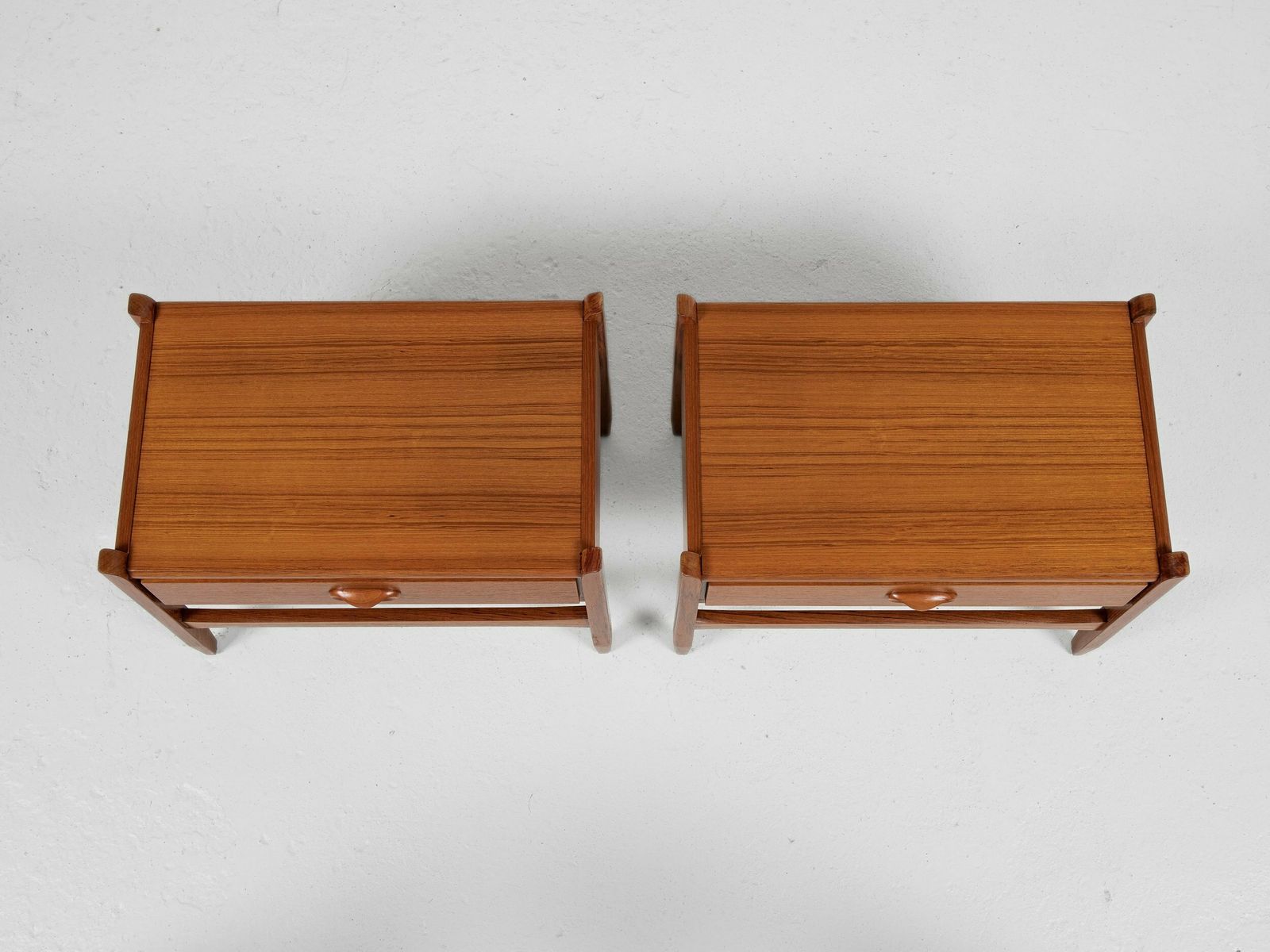 Furniture Midcentury Danish Pair Of Night Stands In Teak 1960s photo