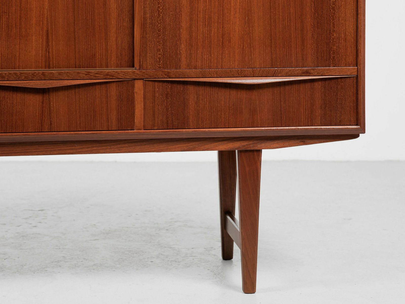 photo for sale Midcentury Danish Highboard In Teak By E.W. Bach For Sejling Skabe 1960s   With 4 Doors And 4 Drawers