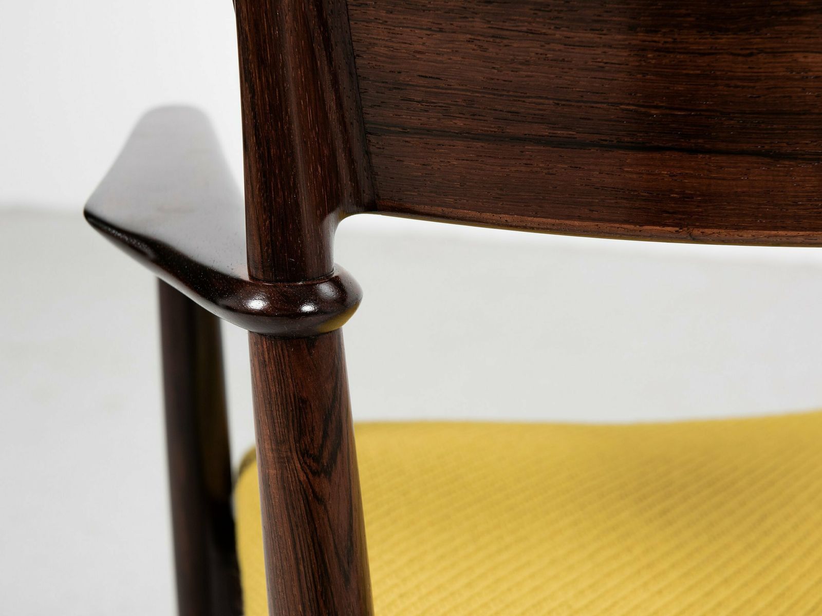 Midcentury Danish Chair With Armrests In Rosewood By Henry Rosengren Hansen For Brande Møbelindustri 1960s photo 1974.0