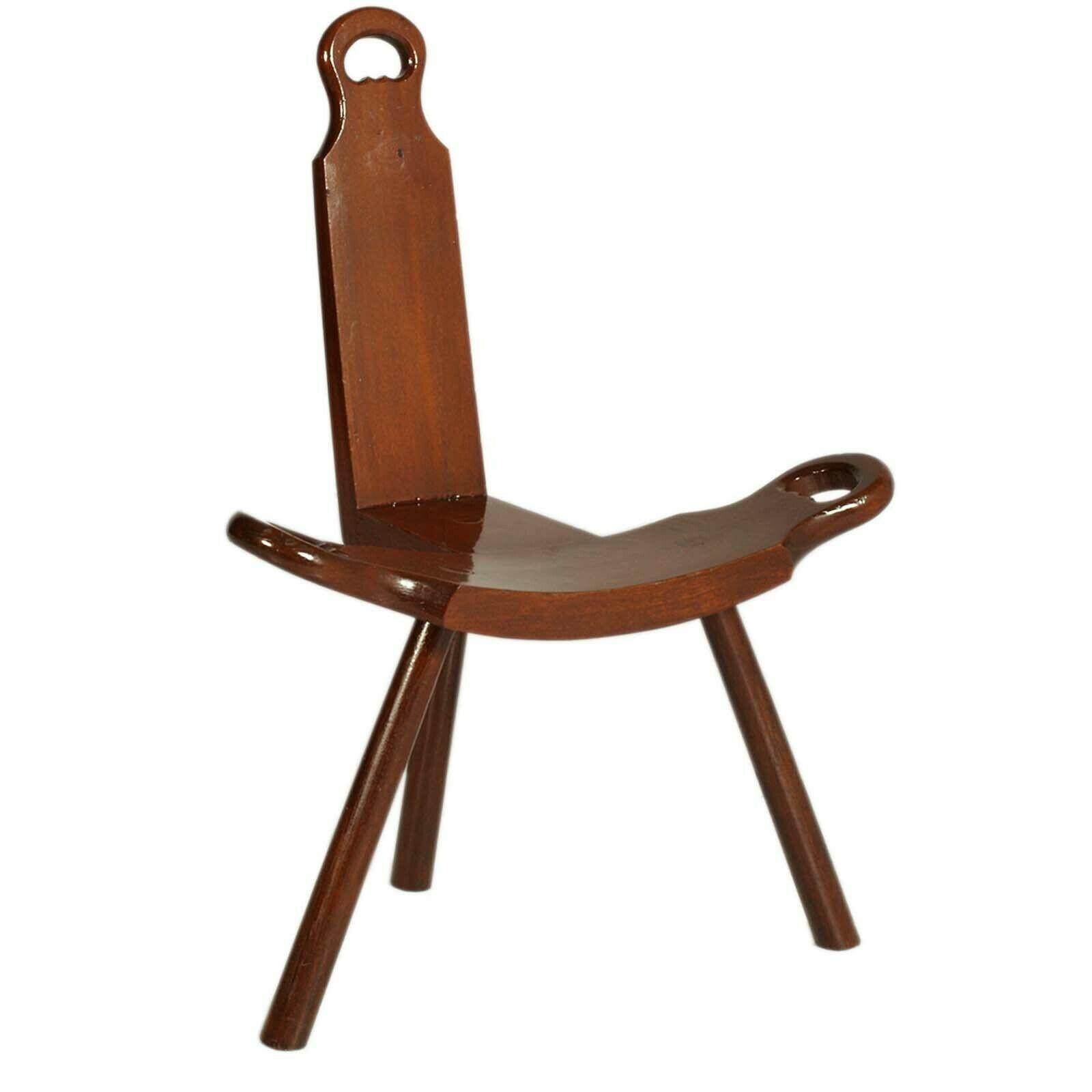 Tyrolean Mountain Chair , Solid Oak, Handcrafted , Brutalist Style, Wax Polished