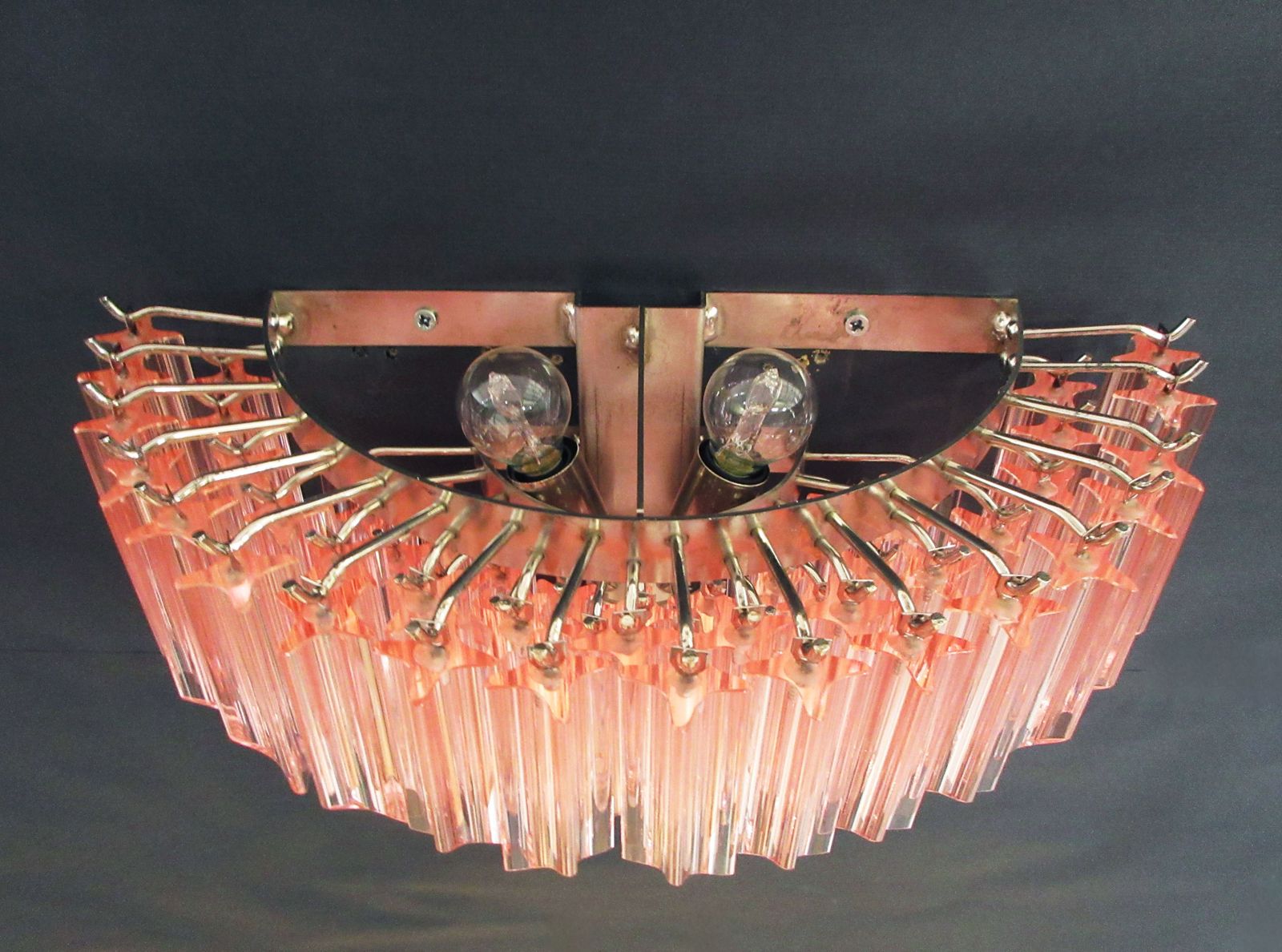 photo vinterior Pair Of Vintage Murano Wall Sconce – 63 Pink Quadriedri