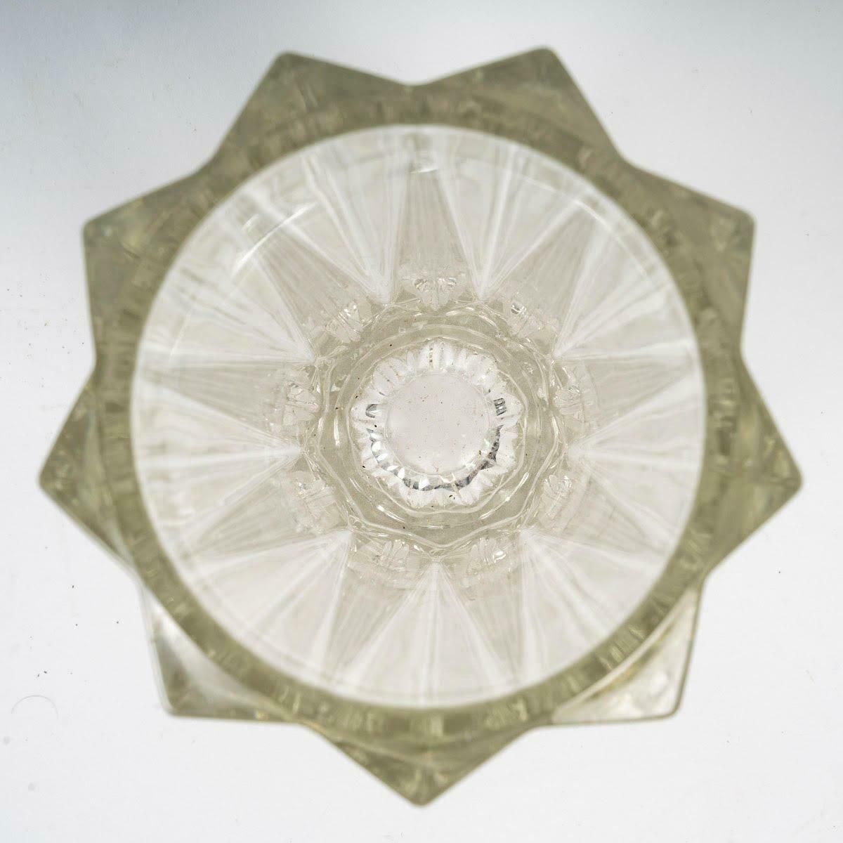 1950's Moulded Glass Vase., 1950s photo Home Decor