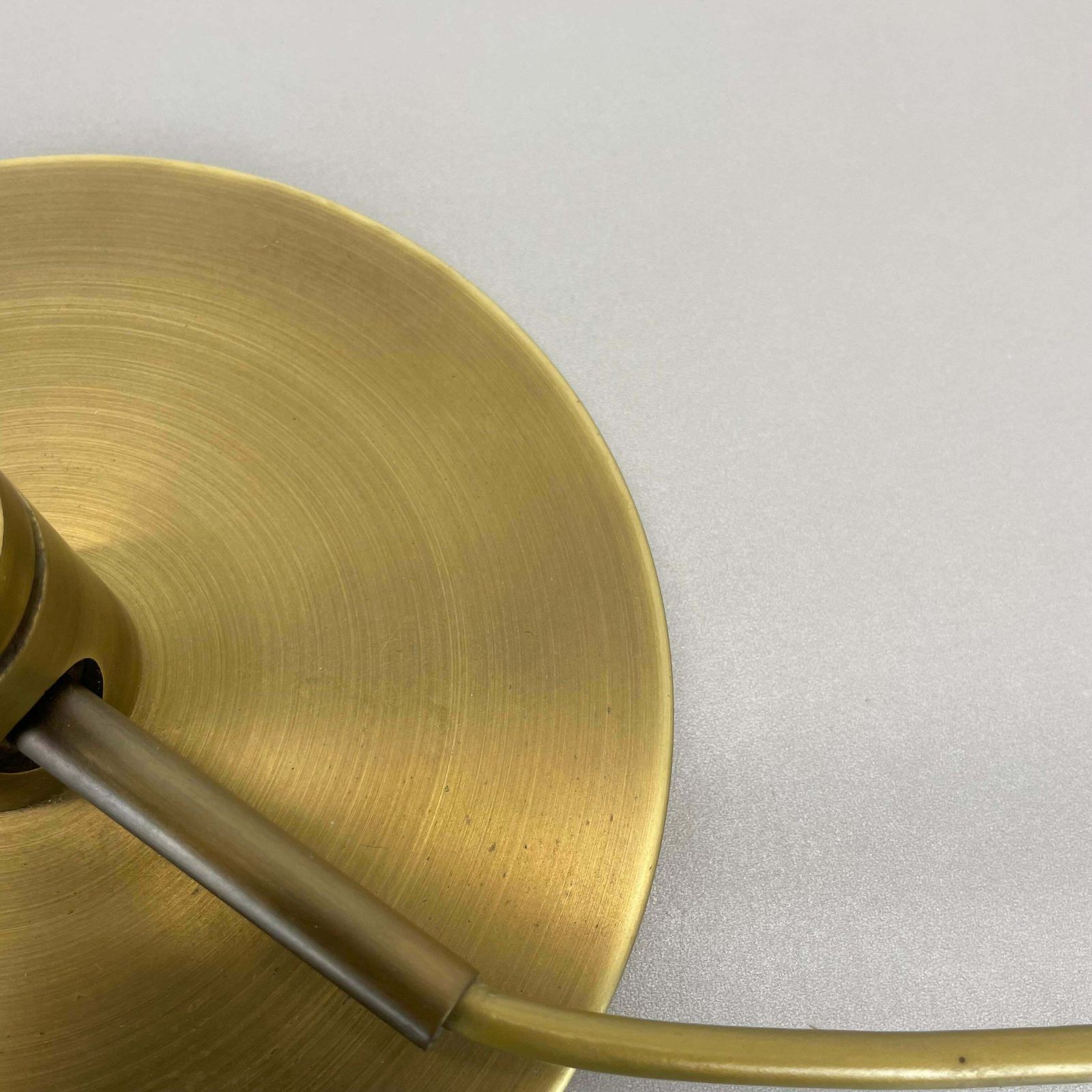 Brass Table Light By Rosemarie And Rico Baltensweiler Attrib., Switzerland 1970s photo vinterior
