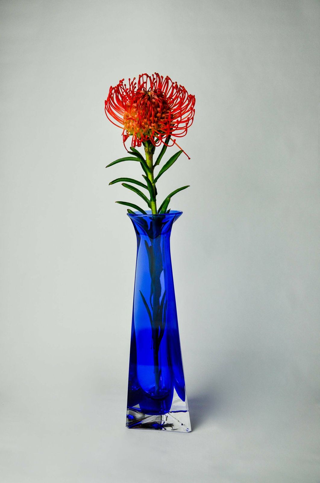 Soliflore Sommerso Blue In Murano Glass, Italy, 1970 photo for sale