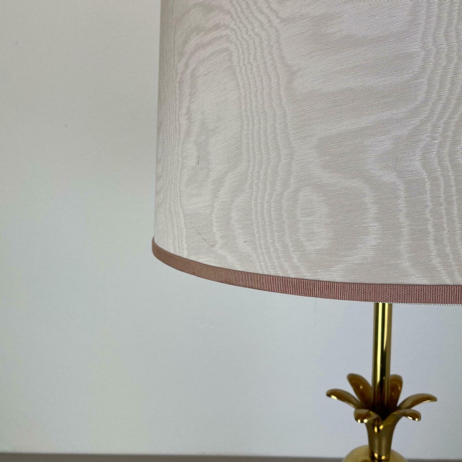 Large 82cm Brass "Pineapple" Table Light In Maison Charles Style, France 1970s photo buy