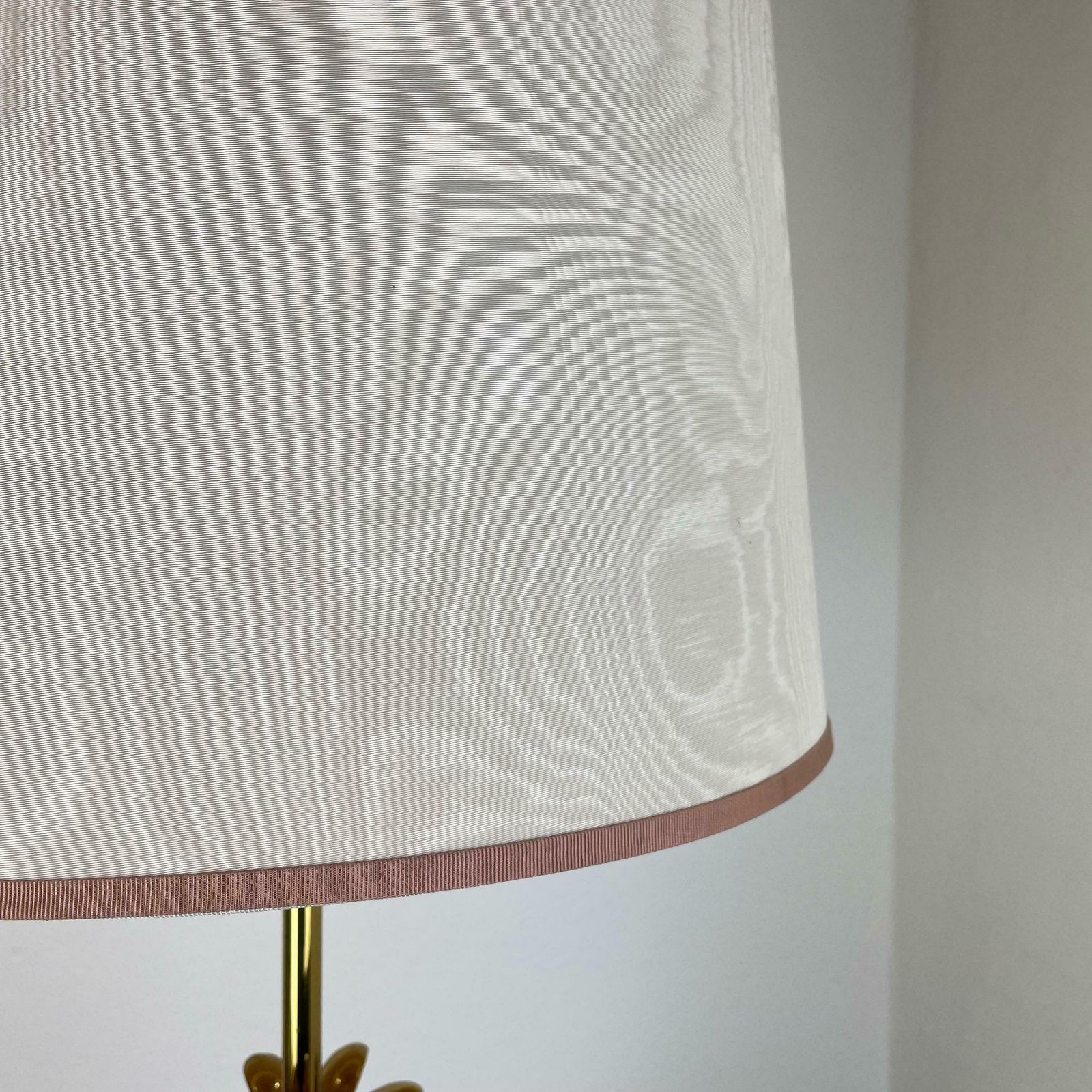 Large 82cm Brass "Pineapple" Table Light In Maison Charles Style, France 1970s photo vintage