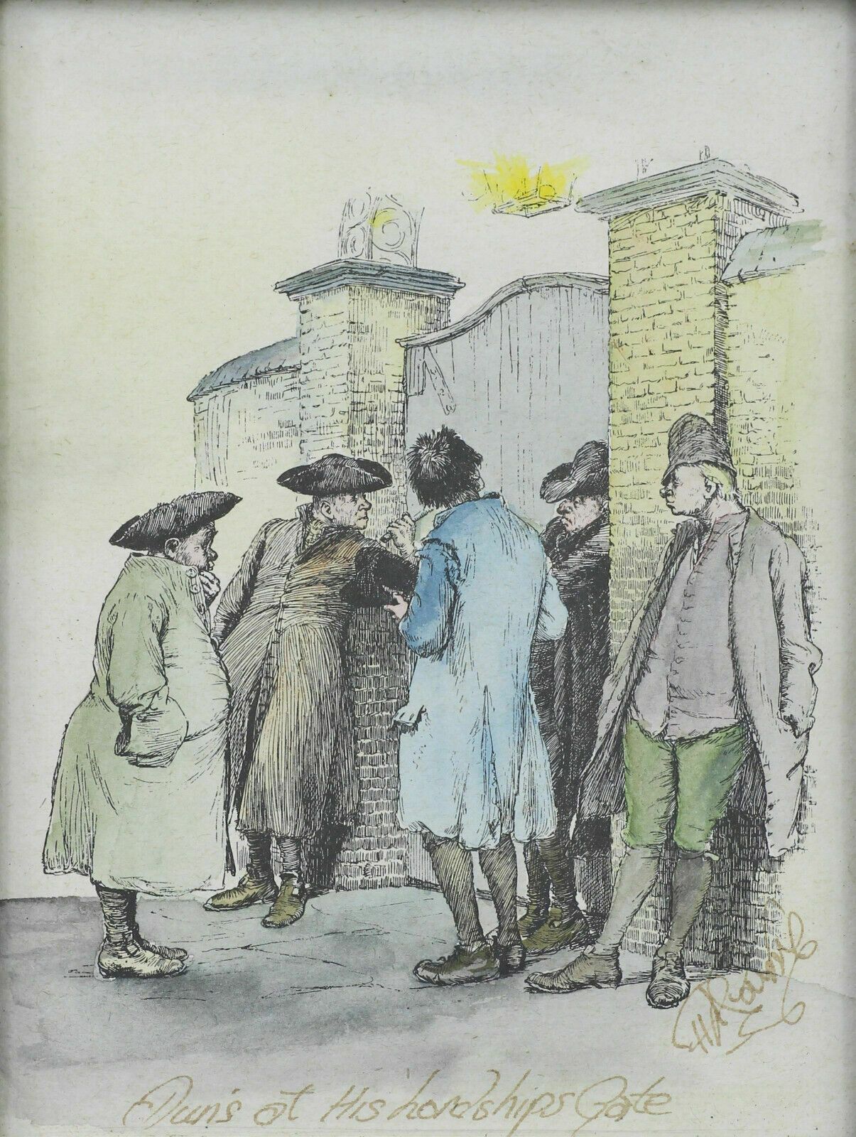 Set Of 3 Engravings Taken From Jonathan Swifts "A Description Of The Morning" photo buy