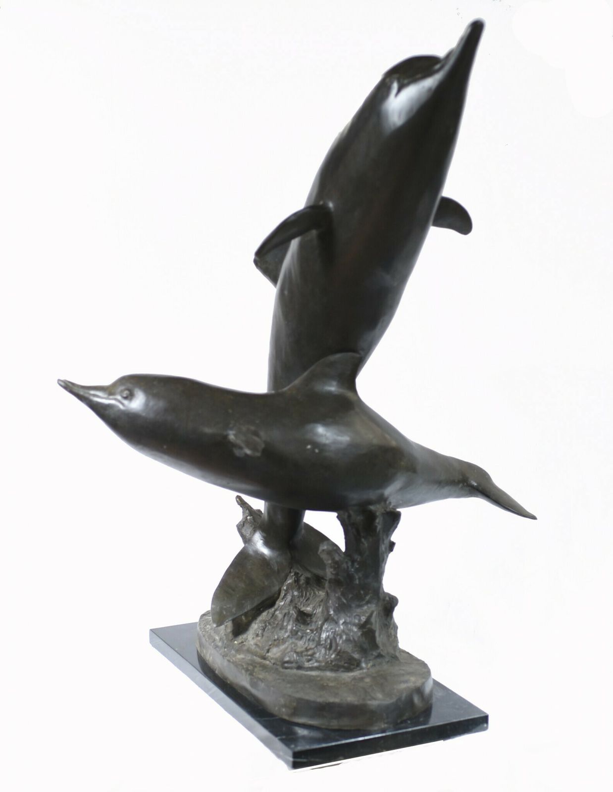 Bronze Dolphin Statue Garden Porpoise Casting photo furniture