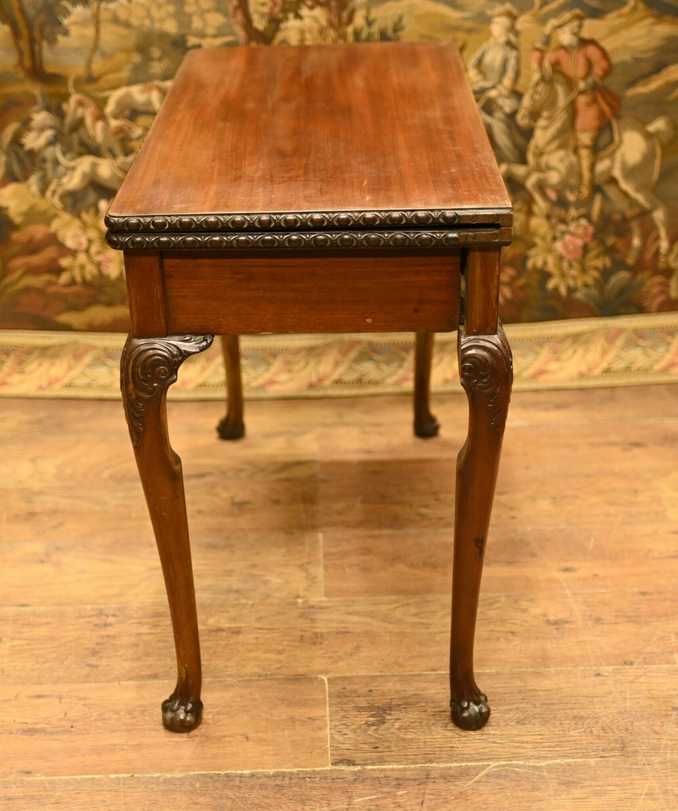 Georgian Card Table Mahogany Games Tables 1880 photo 1275.0