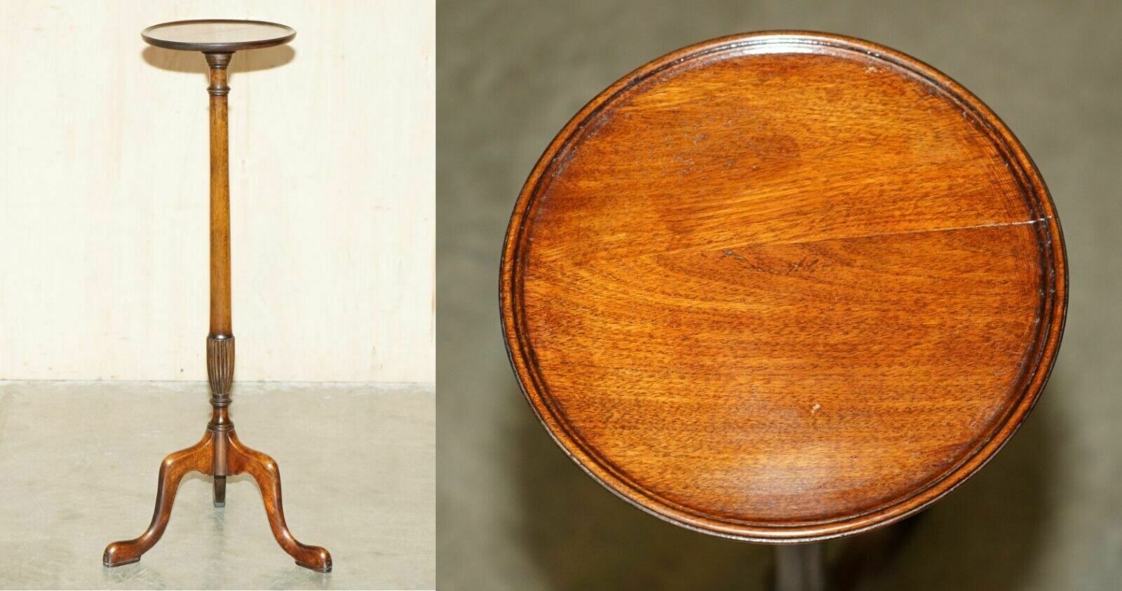 Fully Restored Antique Victorian Mahoagny 91cm Tall Jardiniere Side Table Stand
