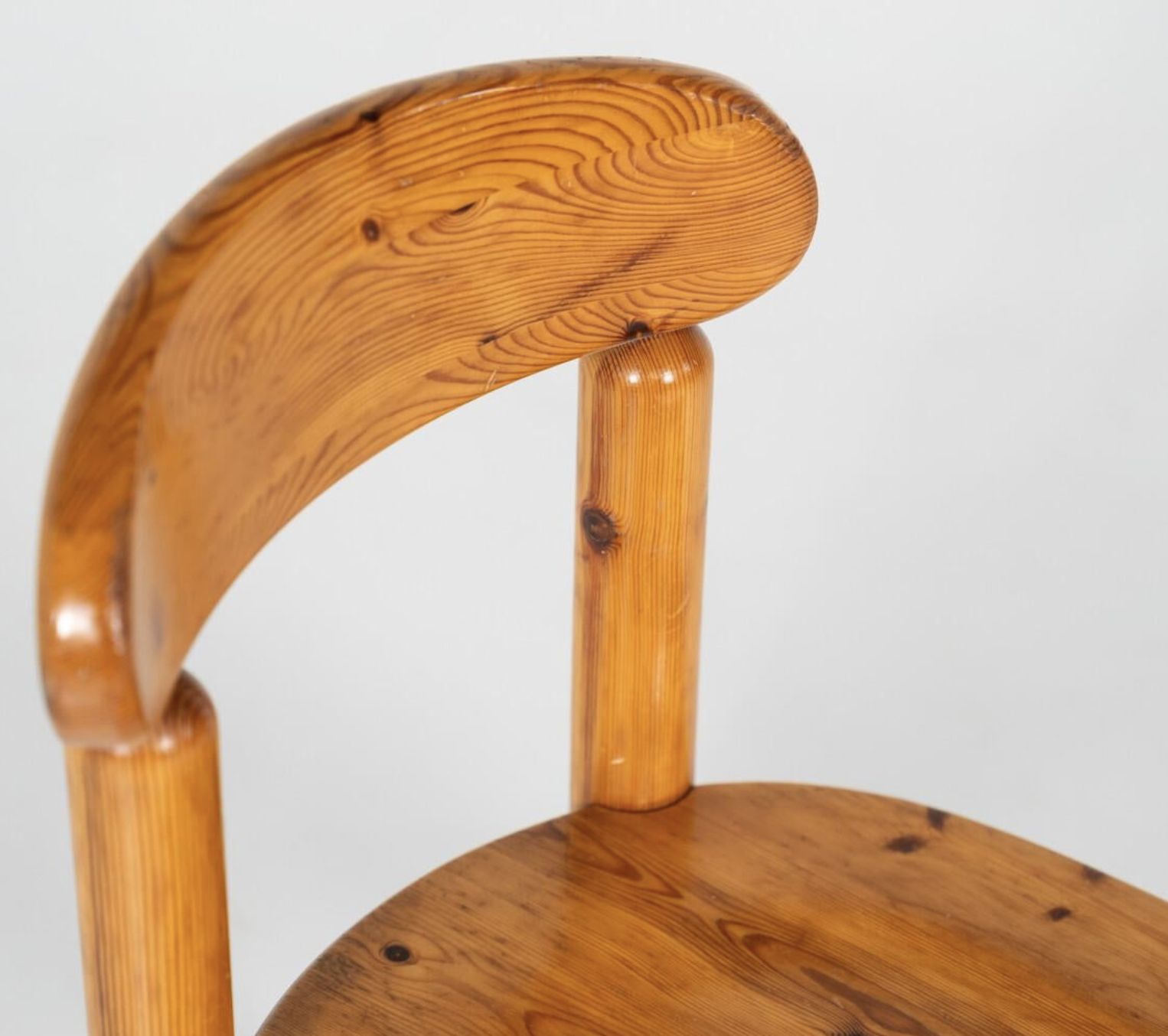 Furniture Mid Century Set Of 8 Pitchpin Chairs By Rainer Daumiller, 1970s photo