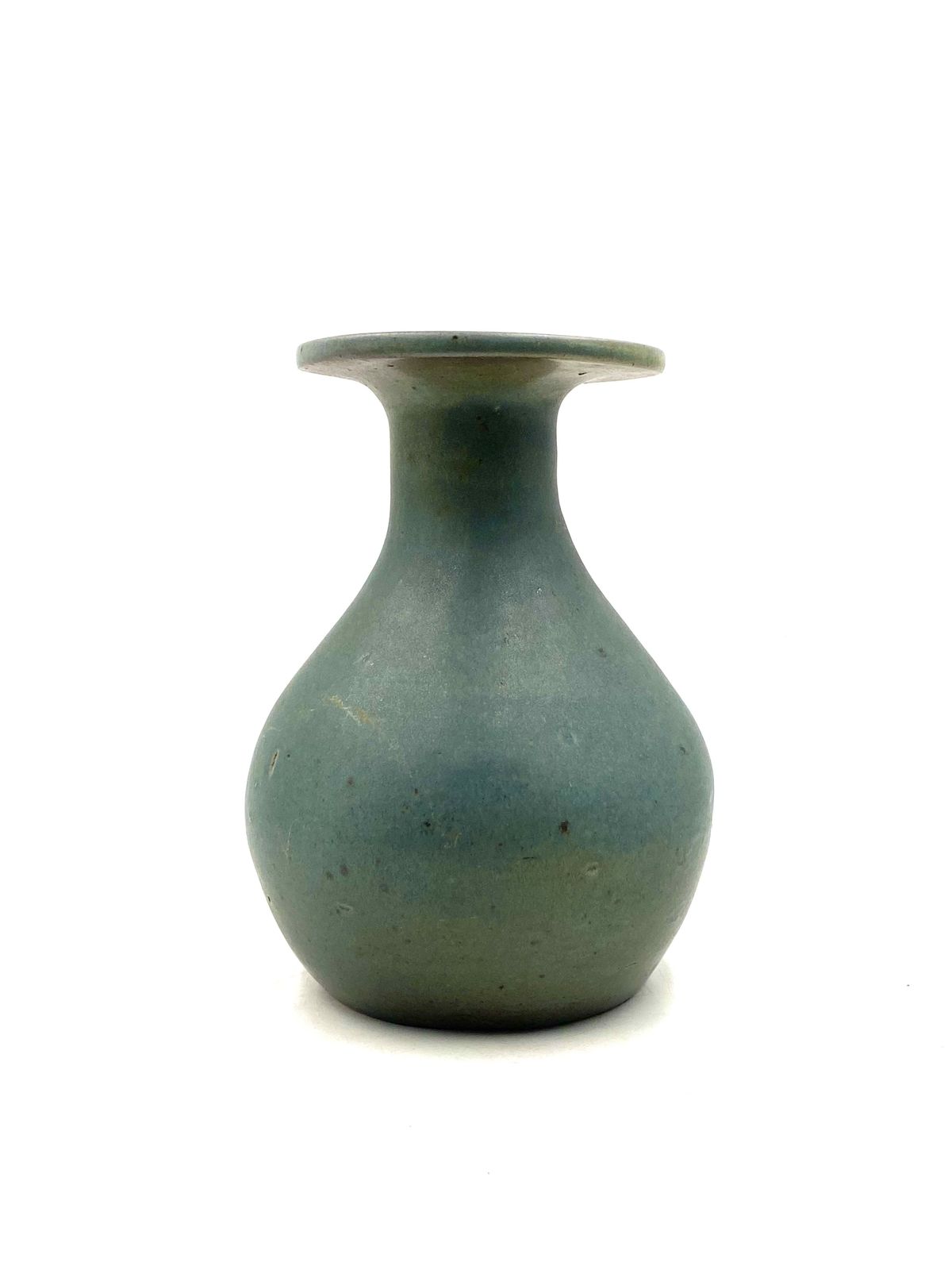 Home Decor Midcentury Light Blue Ceramic Vase, France 1960s photo