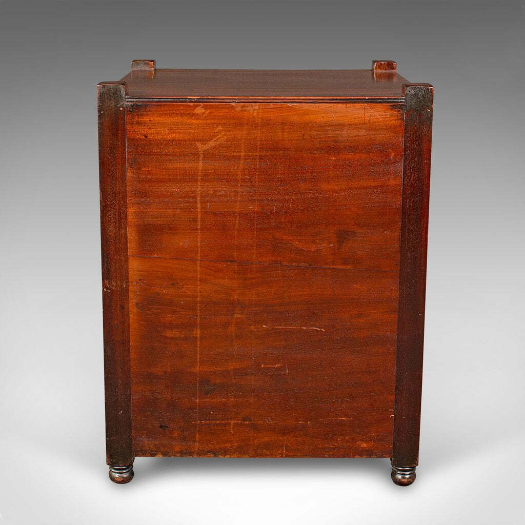 Antique Gentleman's Nightstand, English, Bedside Chest Of Drawers, Georgian photo Furniture