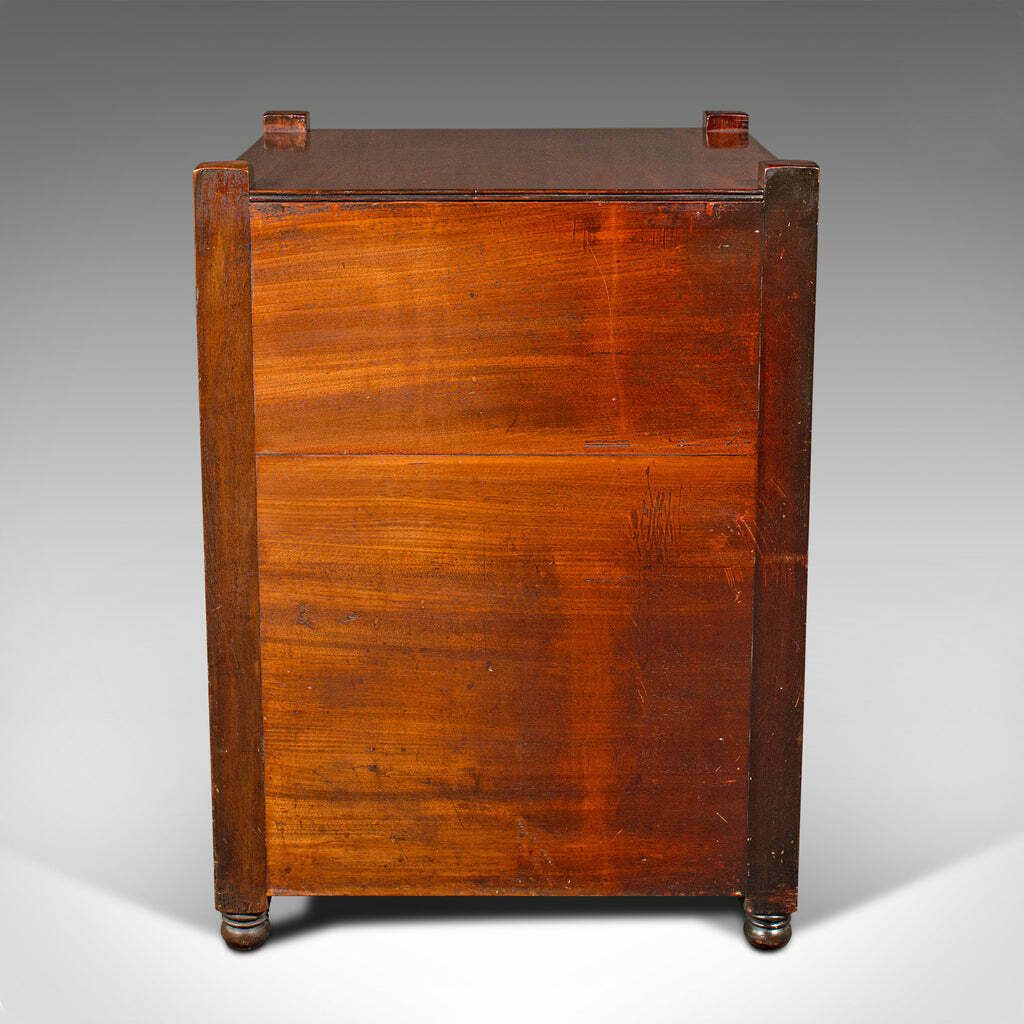 Antique Gentleman's Nightstand, English, Bedside Chest Of Drawers, Georgian photo vinterior
