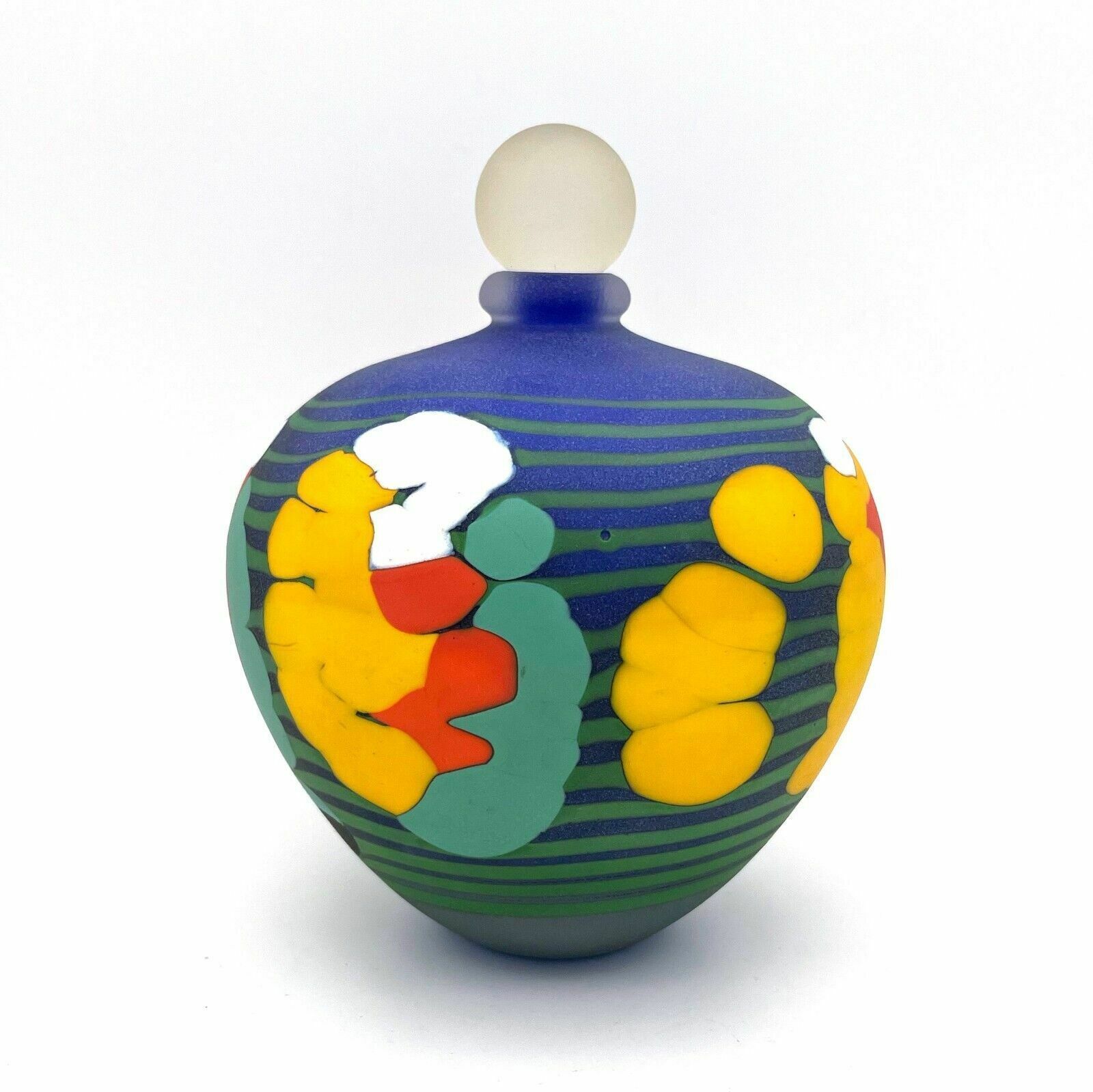 Jean Luc Garcin (1954)   Blown Glass Bottle VII   Vintage   Decoration   1993