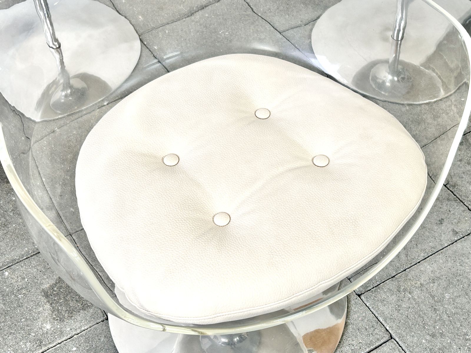 Set Of Four Champagne Chairs Design Erwine & Estelle Laverne For Formes Nouvelles 1960s photo buy
