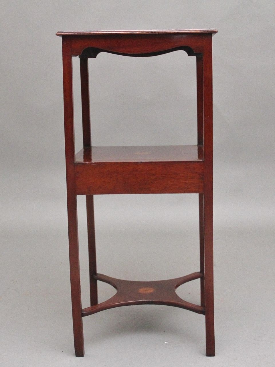 19th Century Inlaid Mahogany Bedside Table photo vinterior