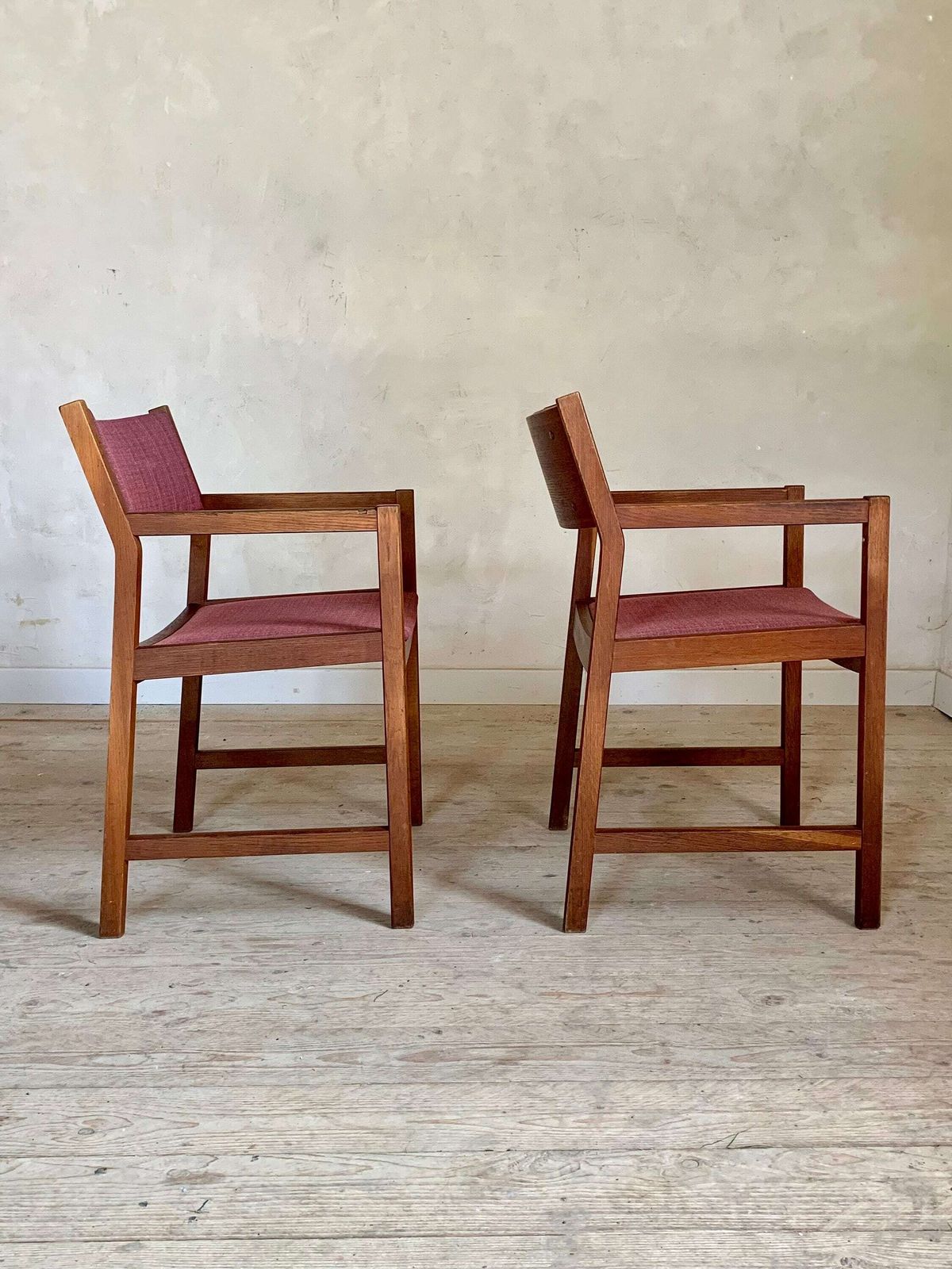Danish Vintage Armchairs By Borge Mogensen photo for sale