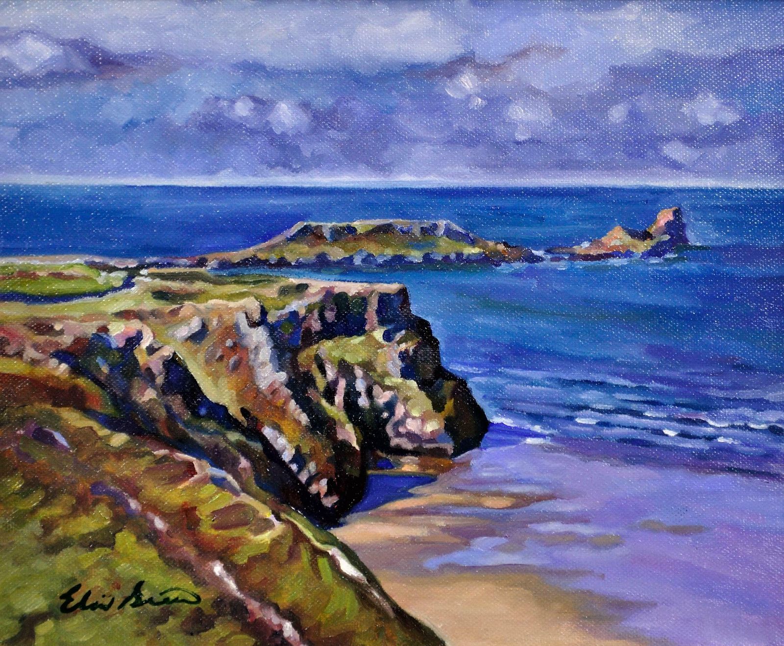Elin Sian Blake Worm’s Head (Pen Pyrrod), Gower Peninsula. Rhossili. Swansea Bay. South Wales. photo furniture