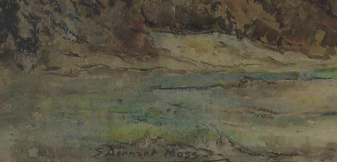 Watercolour Of A Countryside Scene By Sidney Dennant Moss. photo for sale
