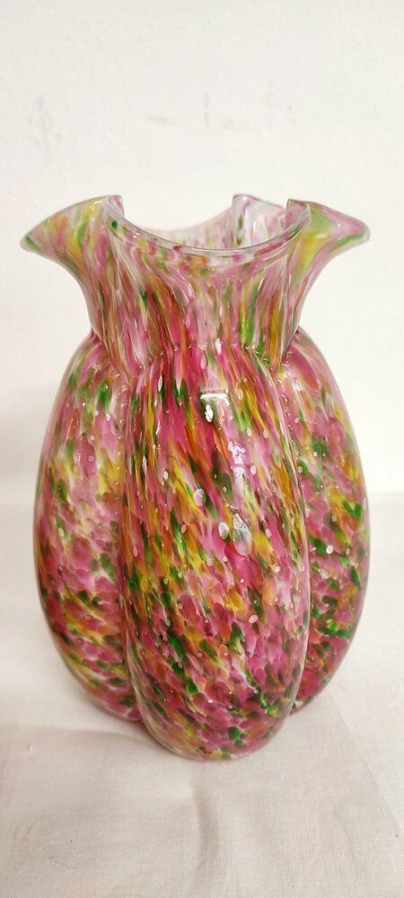Crystal Vases, Italy, 1940s, Set Of 2 photo for sale