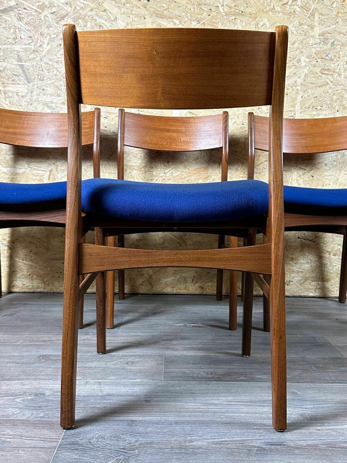 photo vinterior 4x 60s 70s Teak Chairs Dining Chair Danish Modern Design Denmark