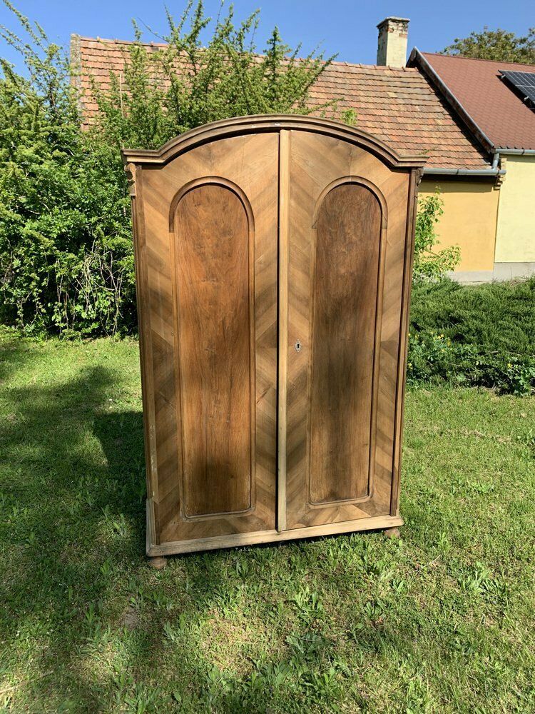 Vintage Hungarian Brown Wardrobe
