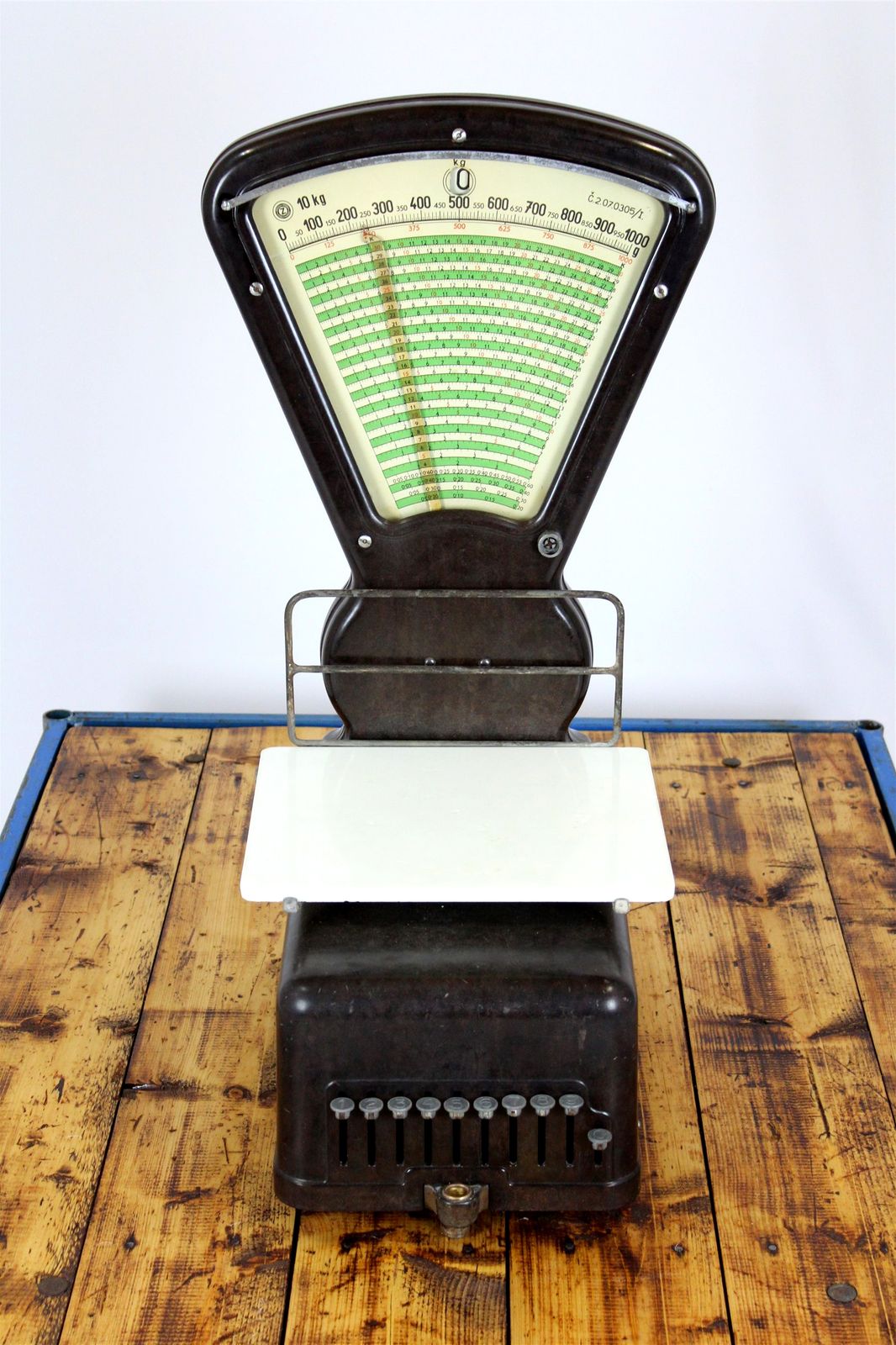 photo furniture Semi Automatic Large Bakelite Grocery Scale, Czech Republic, 1930s