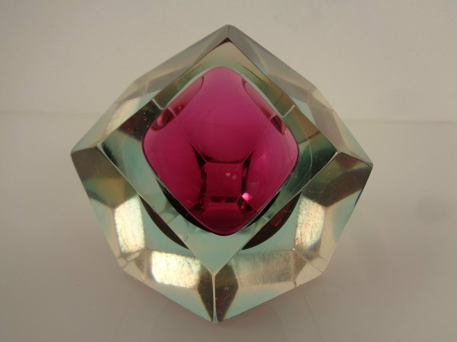 Italian Sommerso Murano Glass Ashtray By Flavio Poli, 1960s photo Home Decor