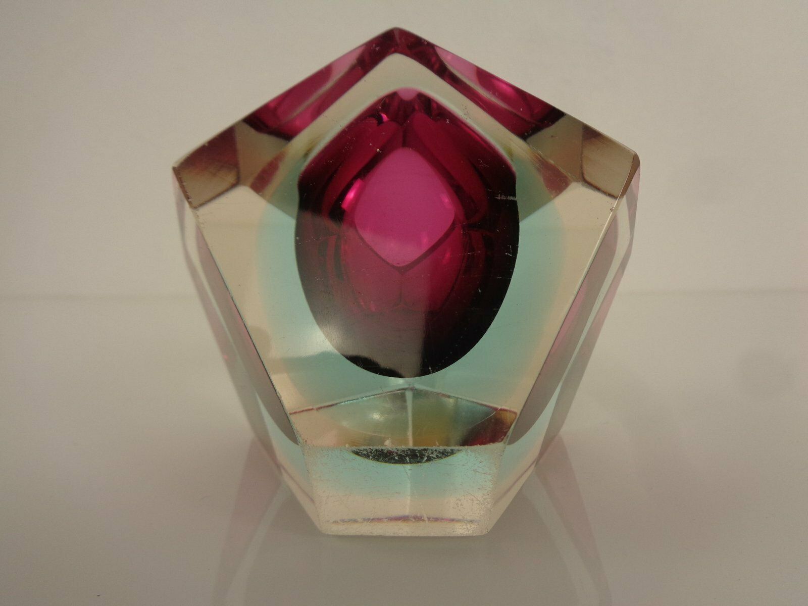 Italian Sommerso Murano Glass Ashtray By Flavio Poli, 1960s photo vinterior