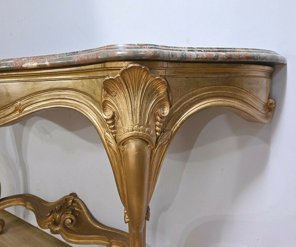 Important Louis XV Wall Console – Early 20th Century photo vintage