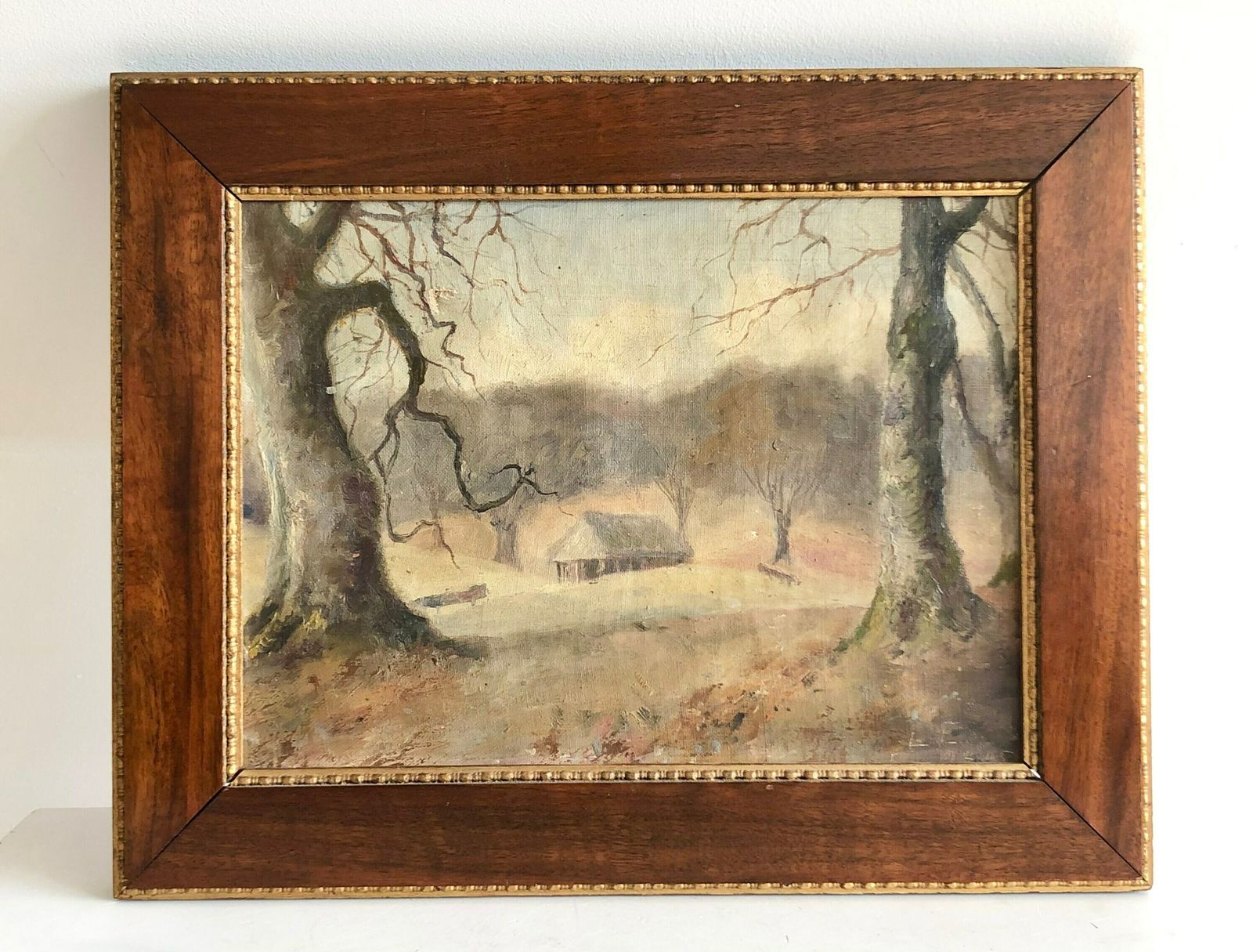 Ludvig Engmann (1868 1935) Oil On Canvas Landscape Painting From “Dyrehaven”   Exclusive Original Danish Art